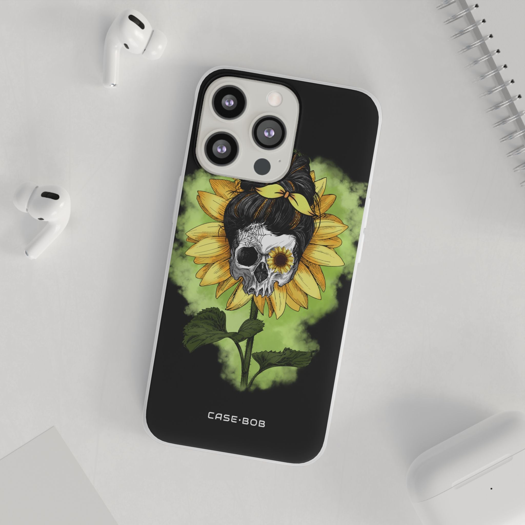 Sunflower Skull iPhone 13 Pro - Soft