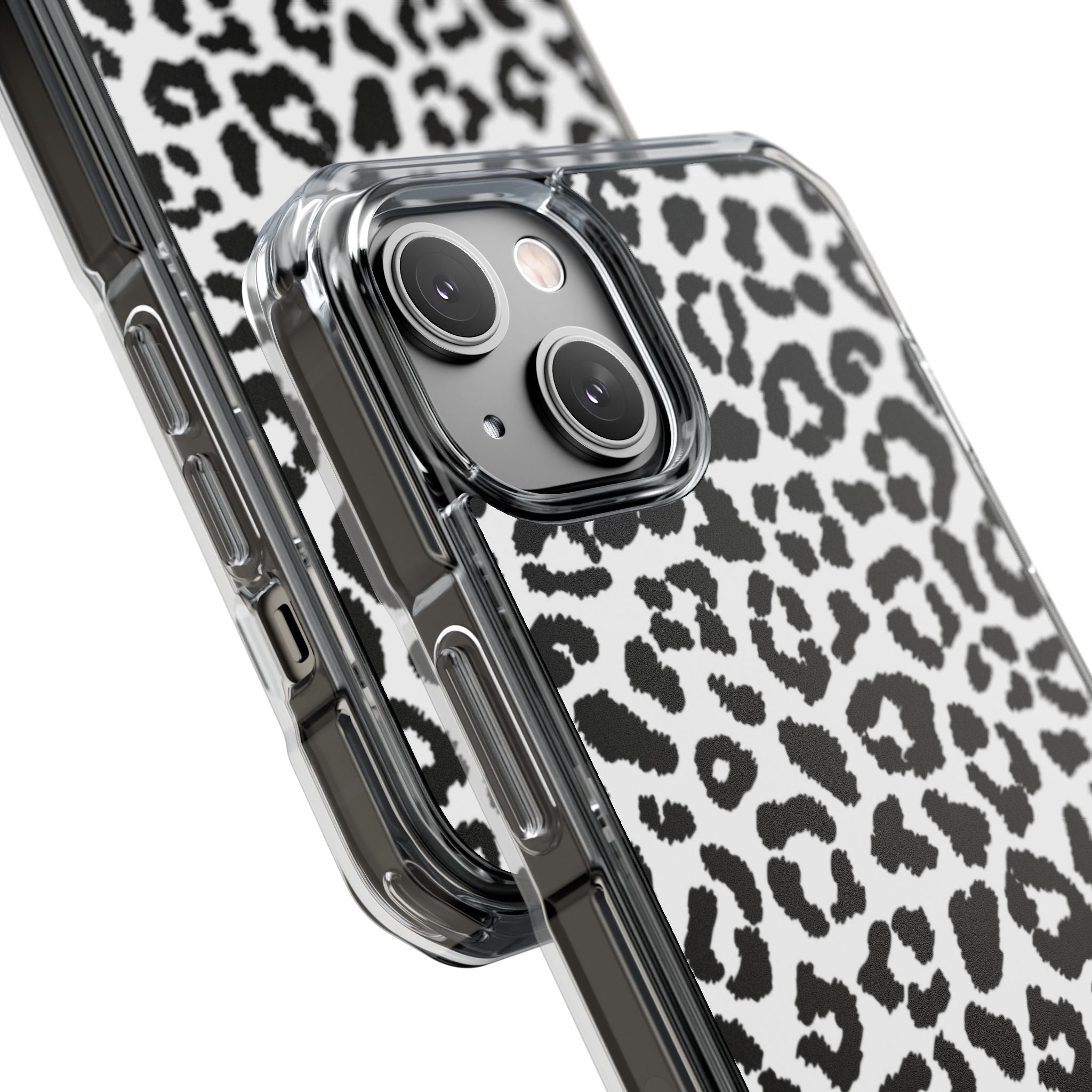Monochrome Leopard Essence iPhone Case - Impact