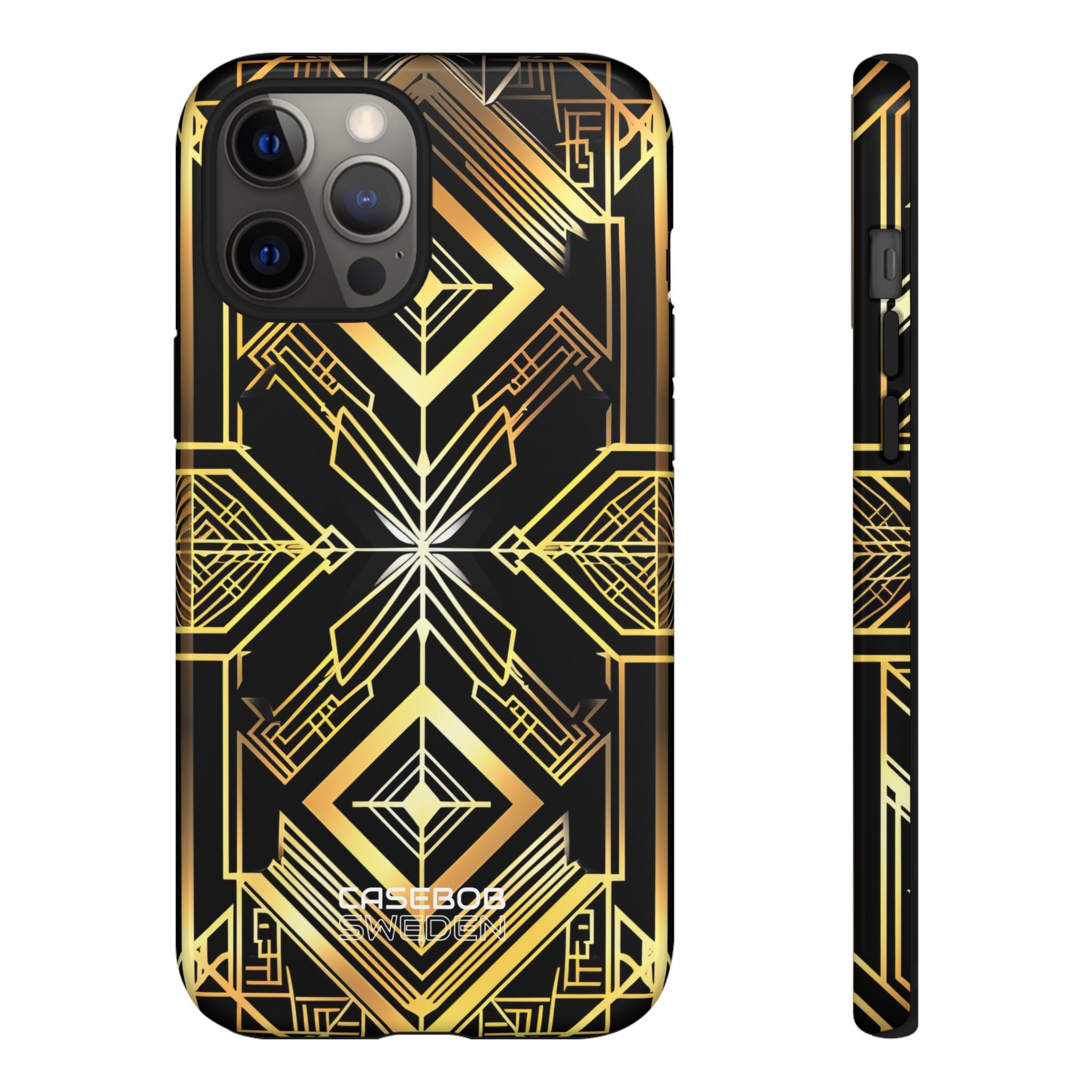Golden Geometric Symphony iPhone 12 - Tough