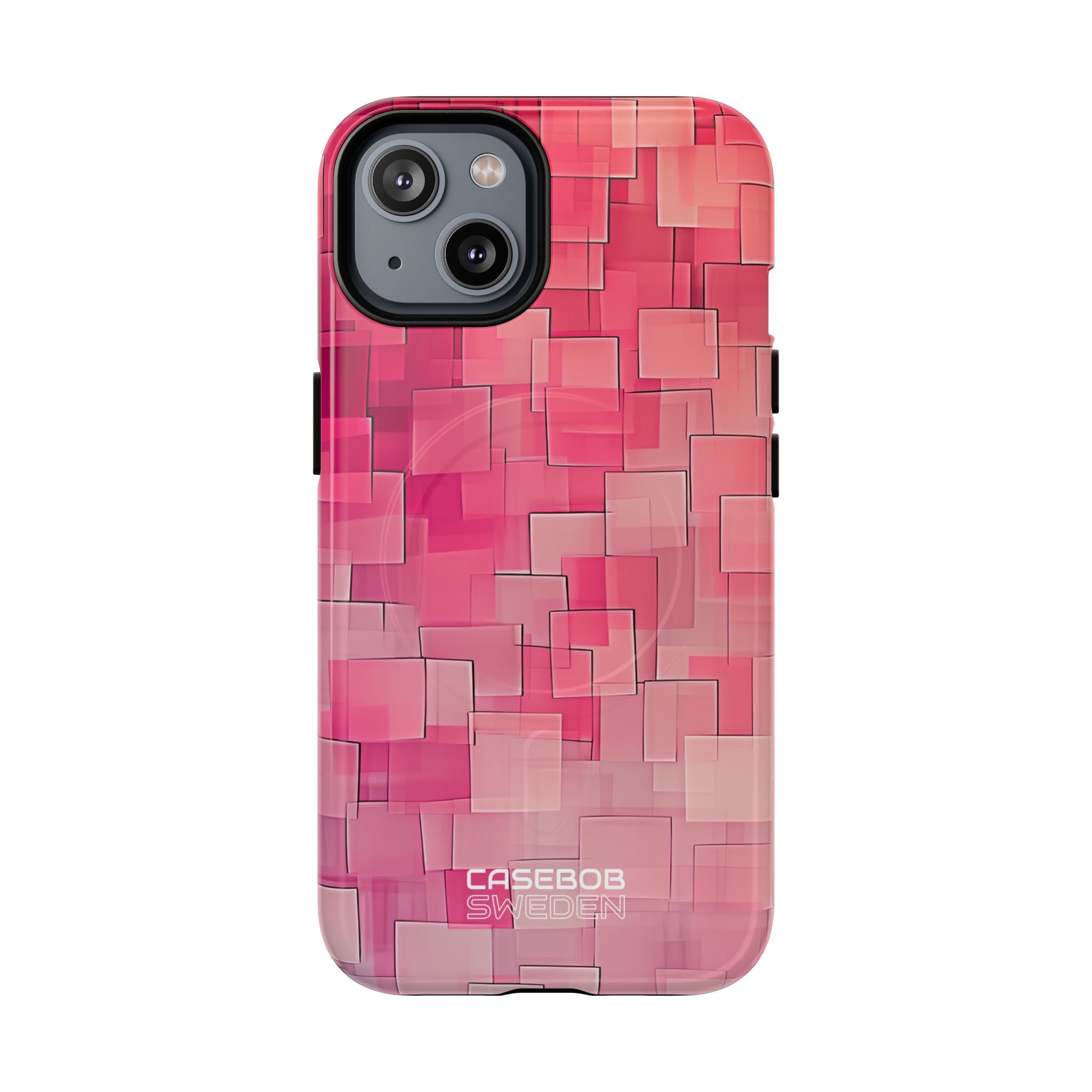Layered Pink Geometry iPhone 14 - Tough+