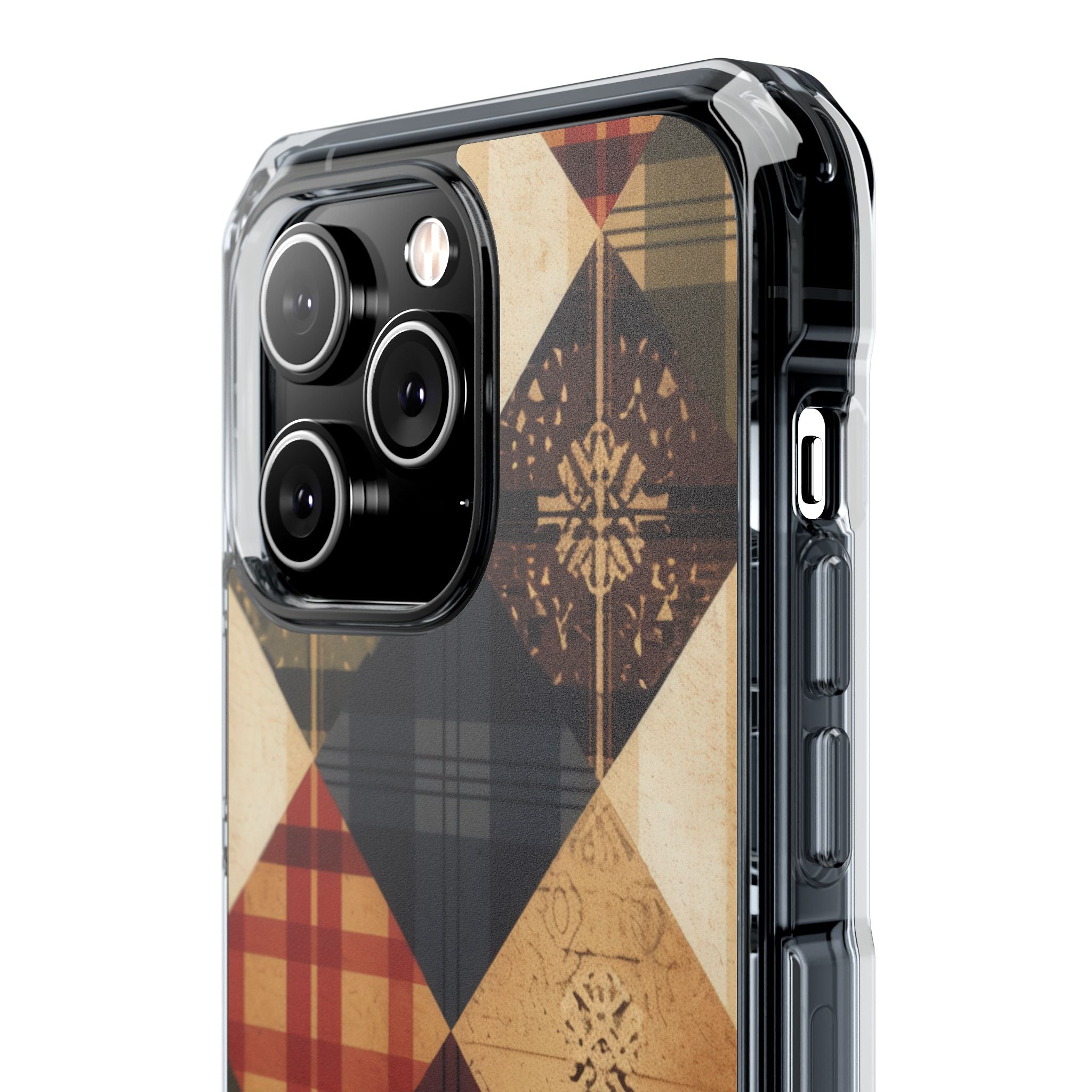Rustic Quilt Charm iPhone 14 - Impact Clear+