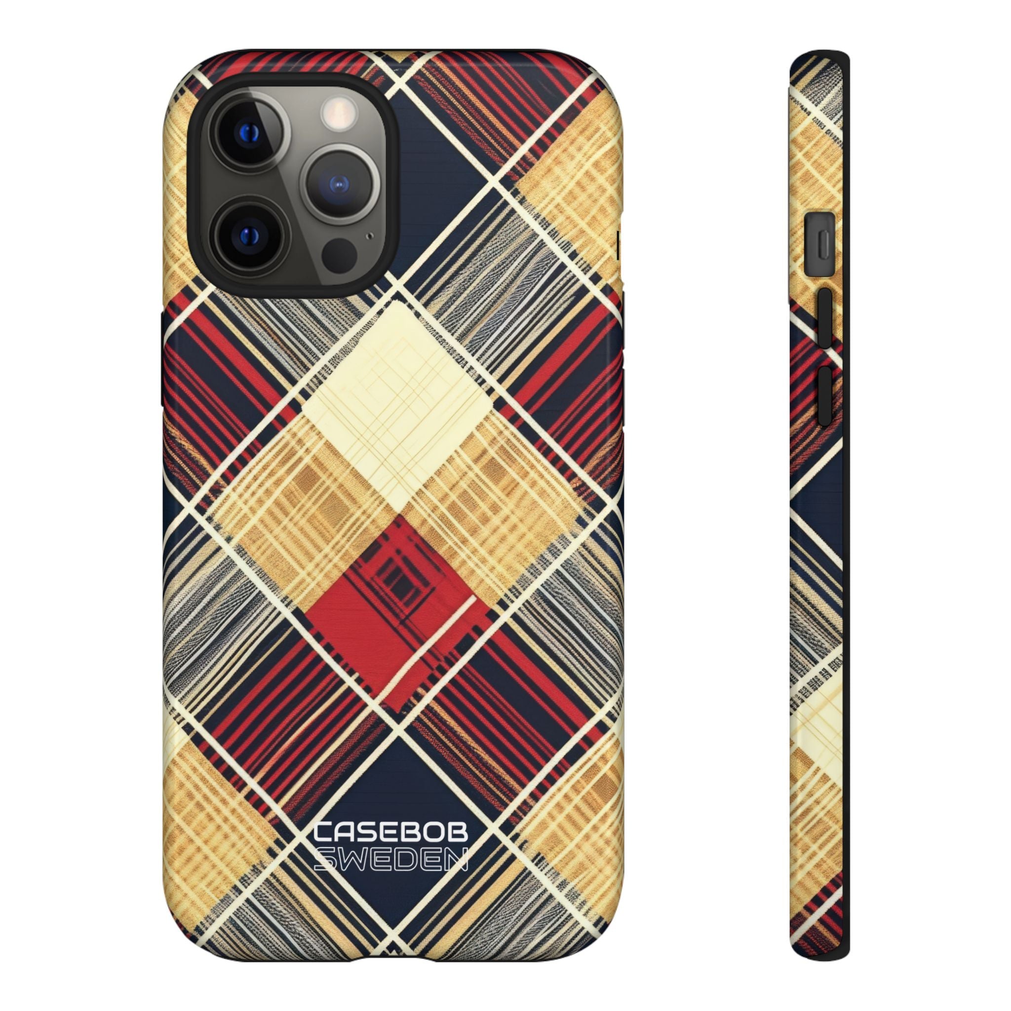 Plaid Diamond Tapestry iPhone 12 - Tough