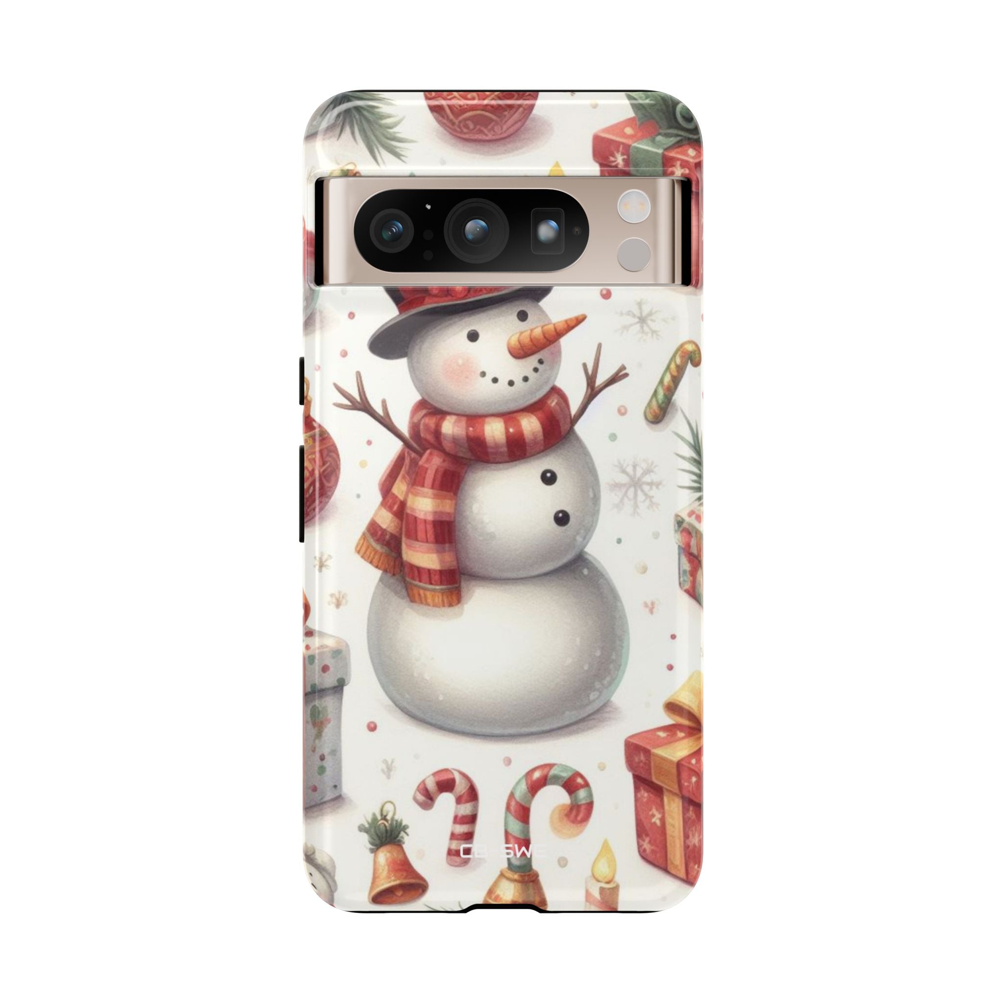 Snowman Wears Scarf - Google Pixel Case
