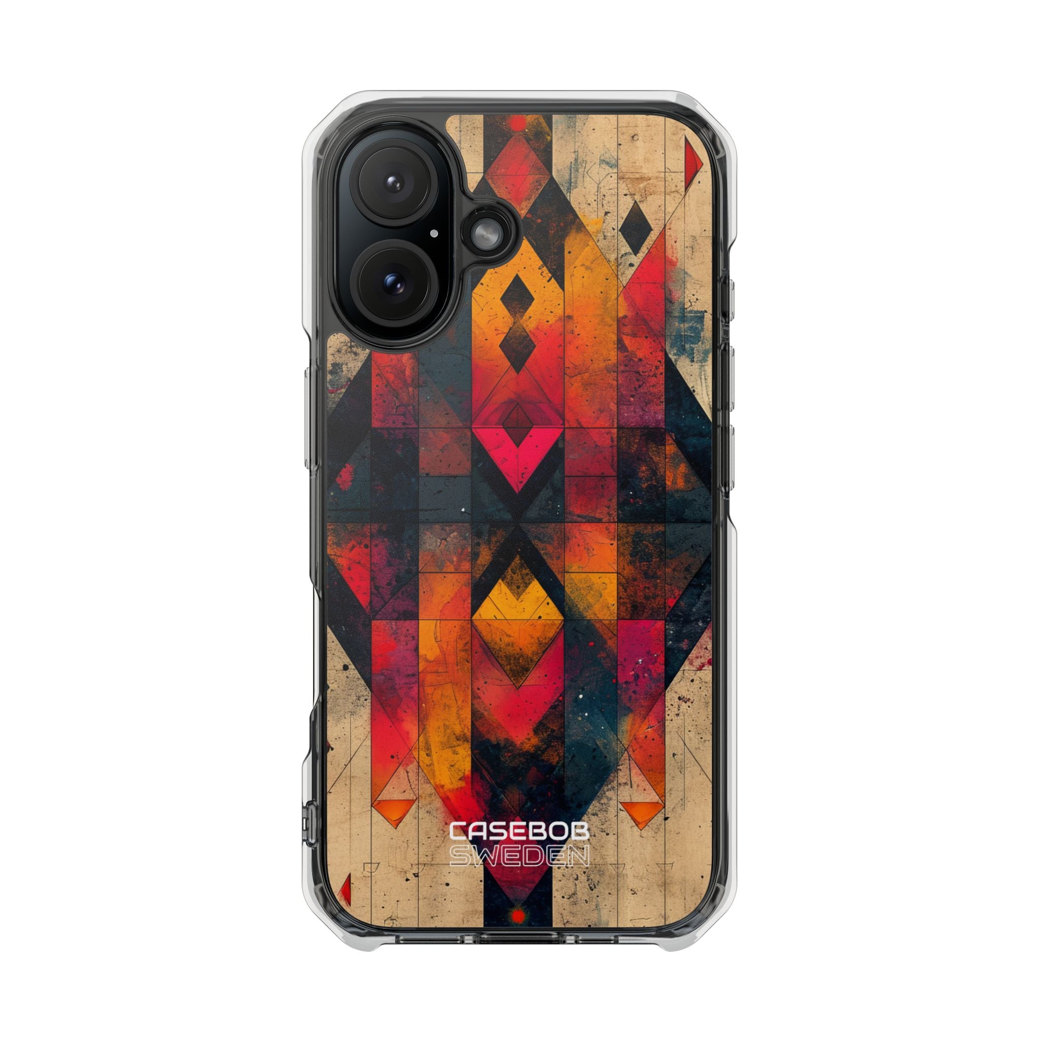 Fiery Symmetry Fusion iPhone 16 - Impact Clear+