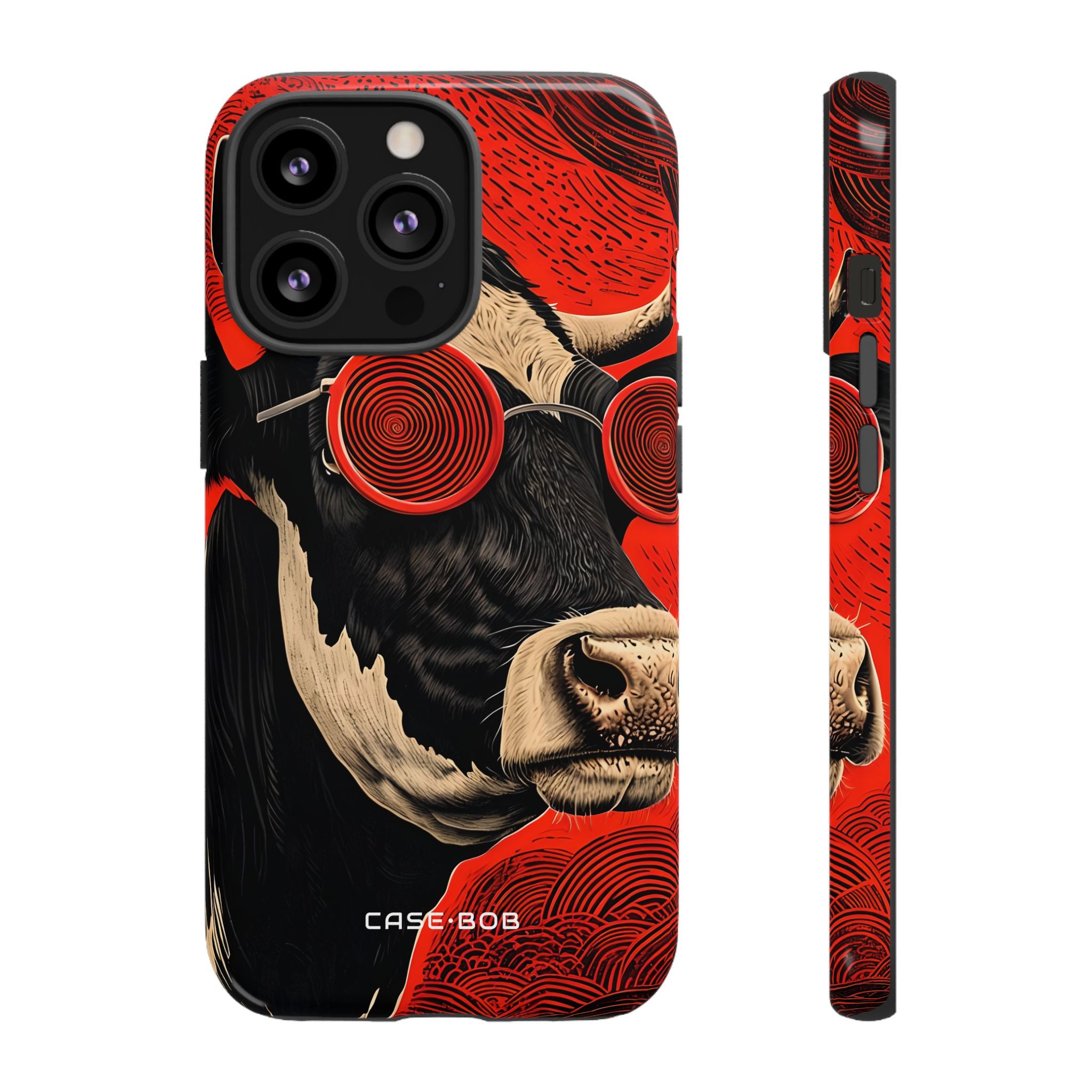 Hypnotic Cow iPhone 13 Pro Case - Tough