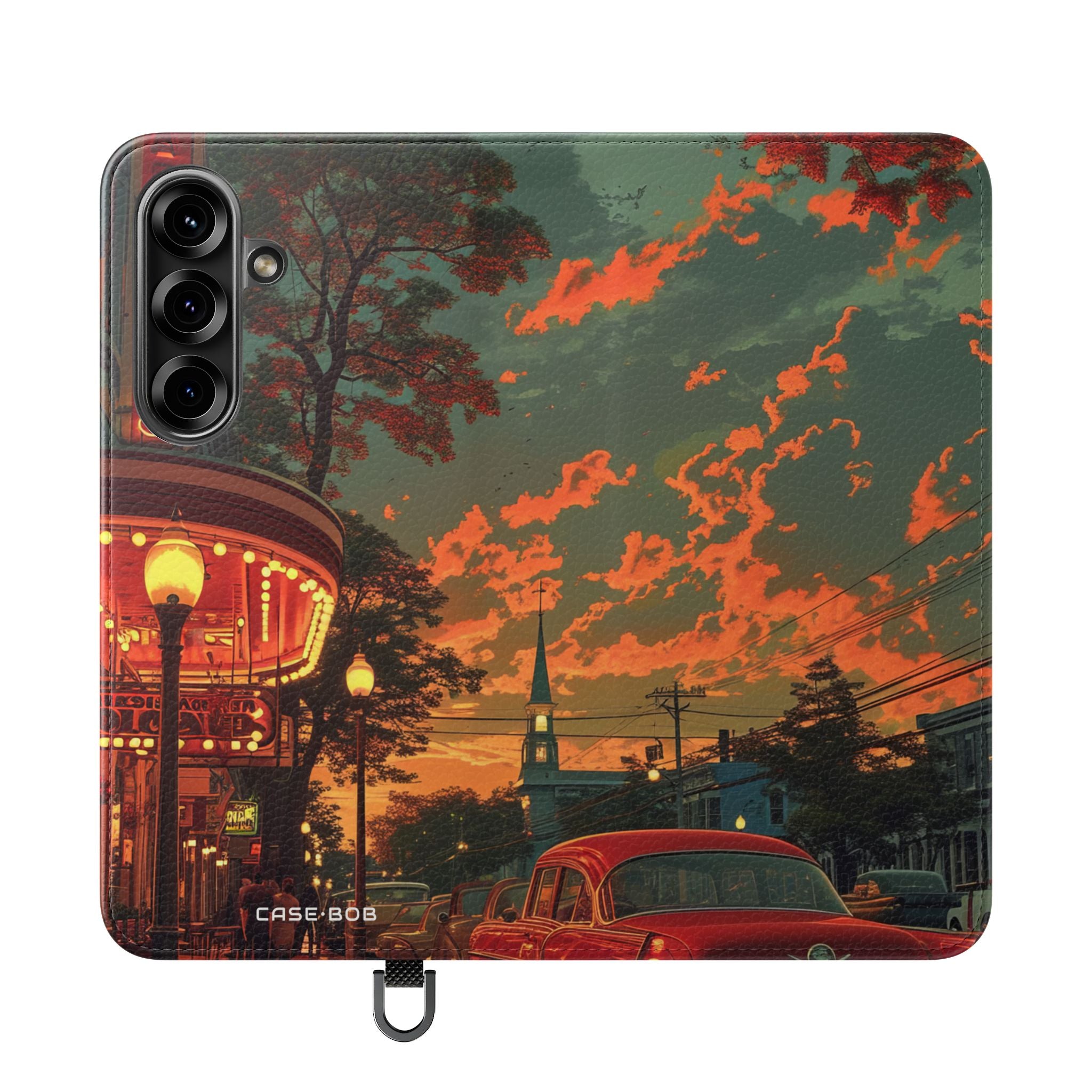 Crimson Classic Glow - Samsung S25 Case - Lompakko