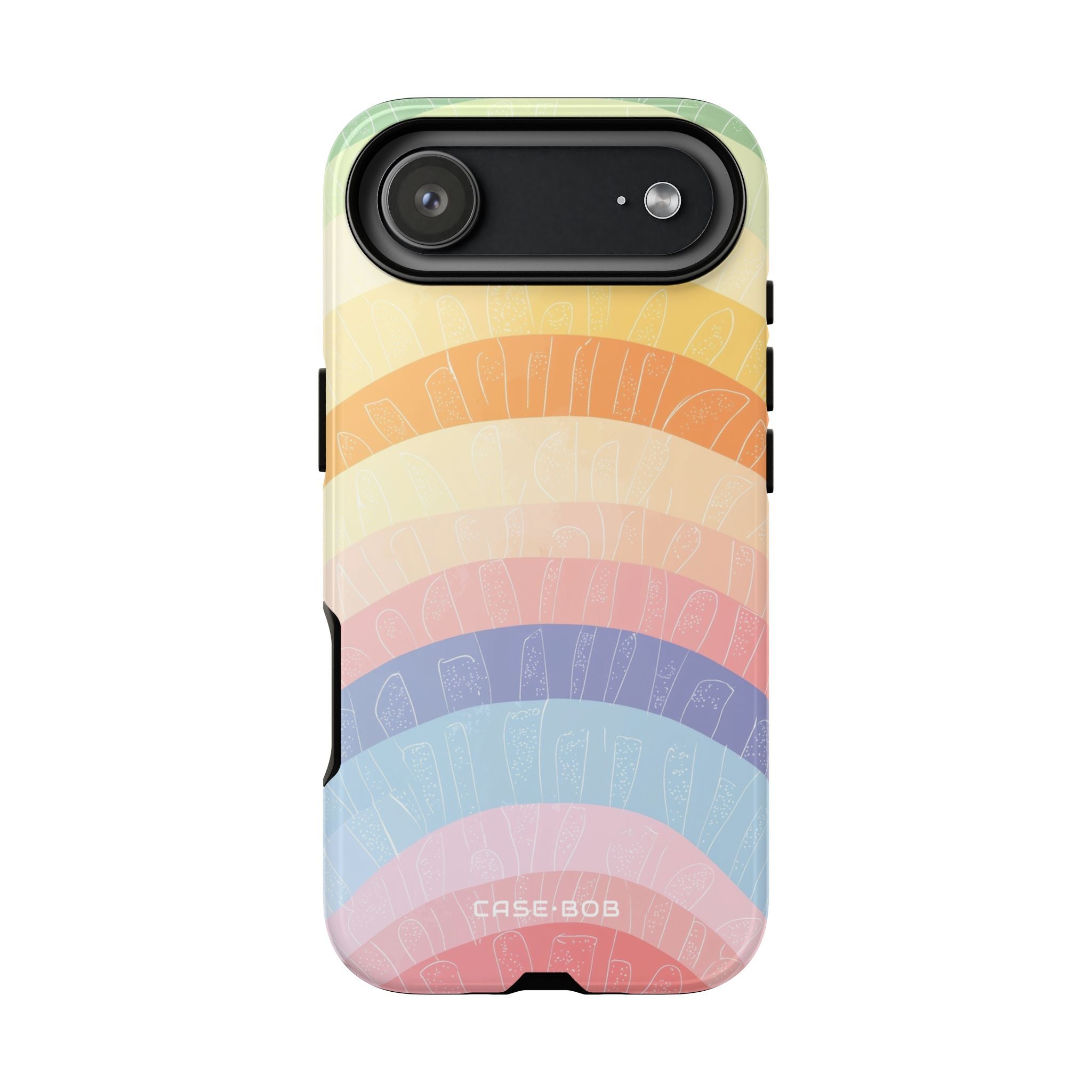 Pastel Rainbow Bands iPhone 17 Air Case - Tough