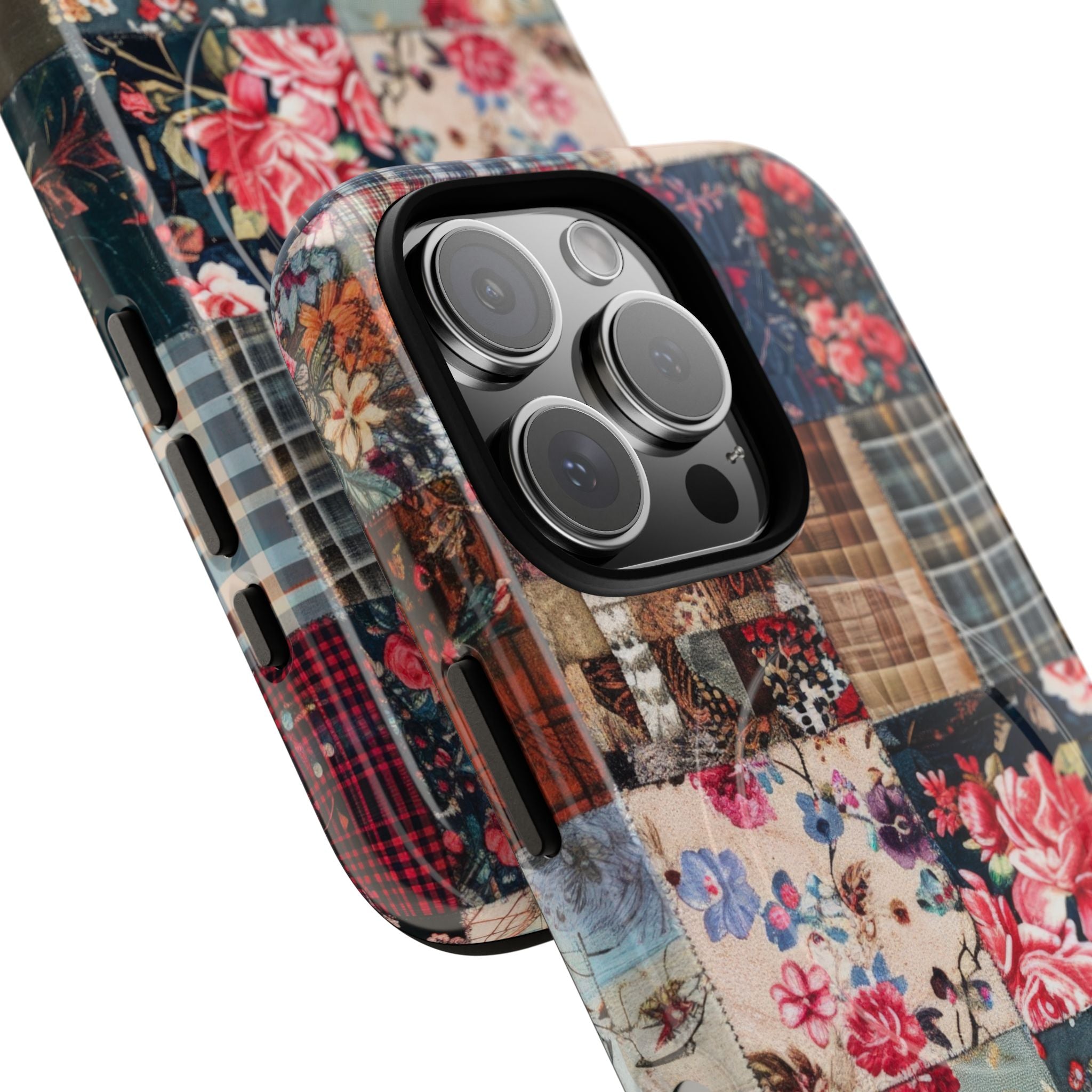 Patchwork Floral Quilt iPhone 16 - Tough+