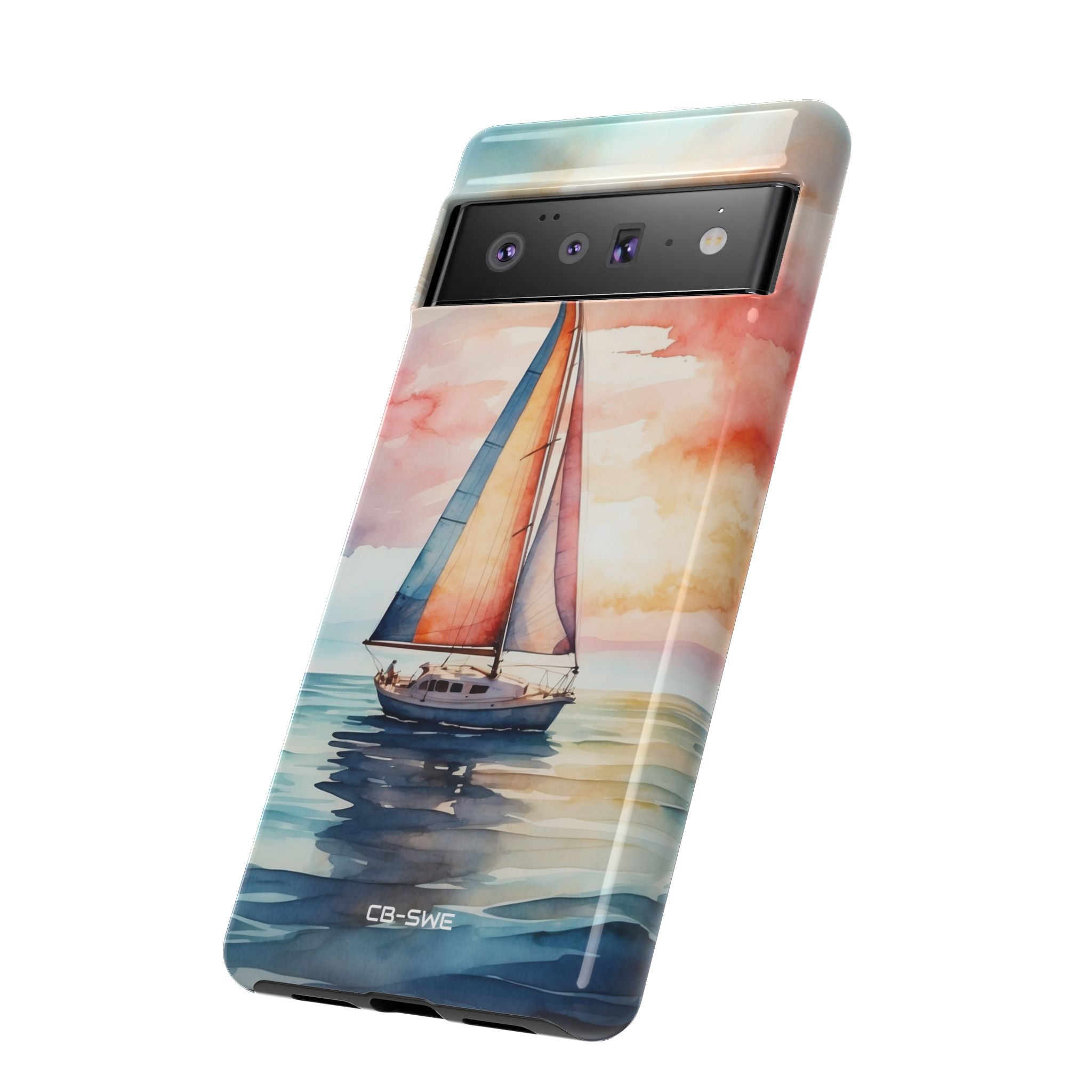 Sailboat Glides Calm - Google Pixel Case