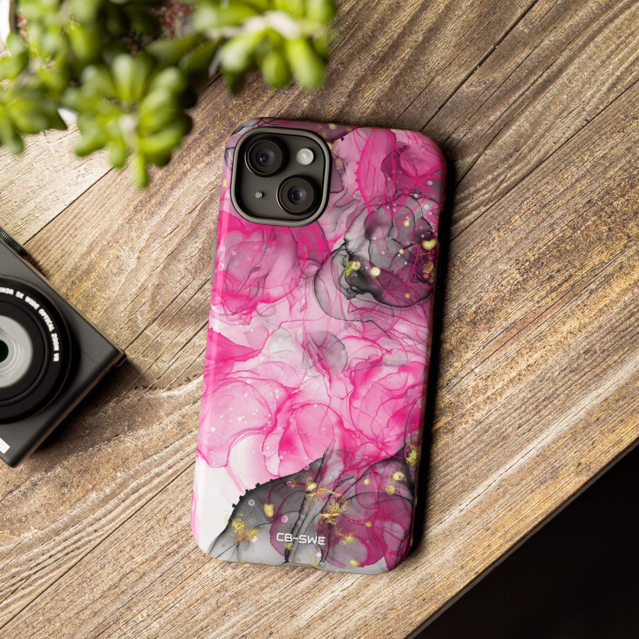Vibrant Pink Swirls - iPhone Case