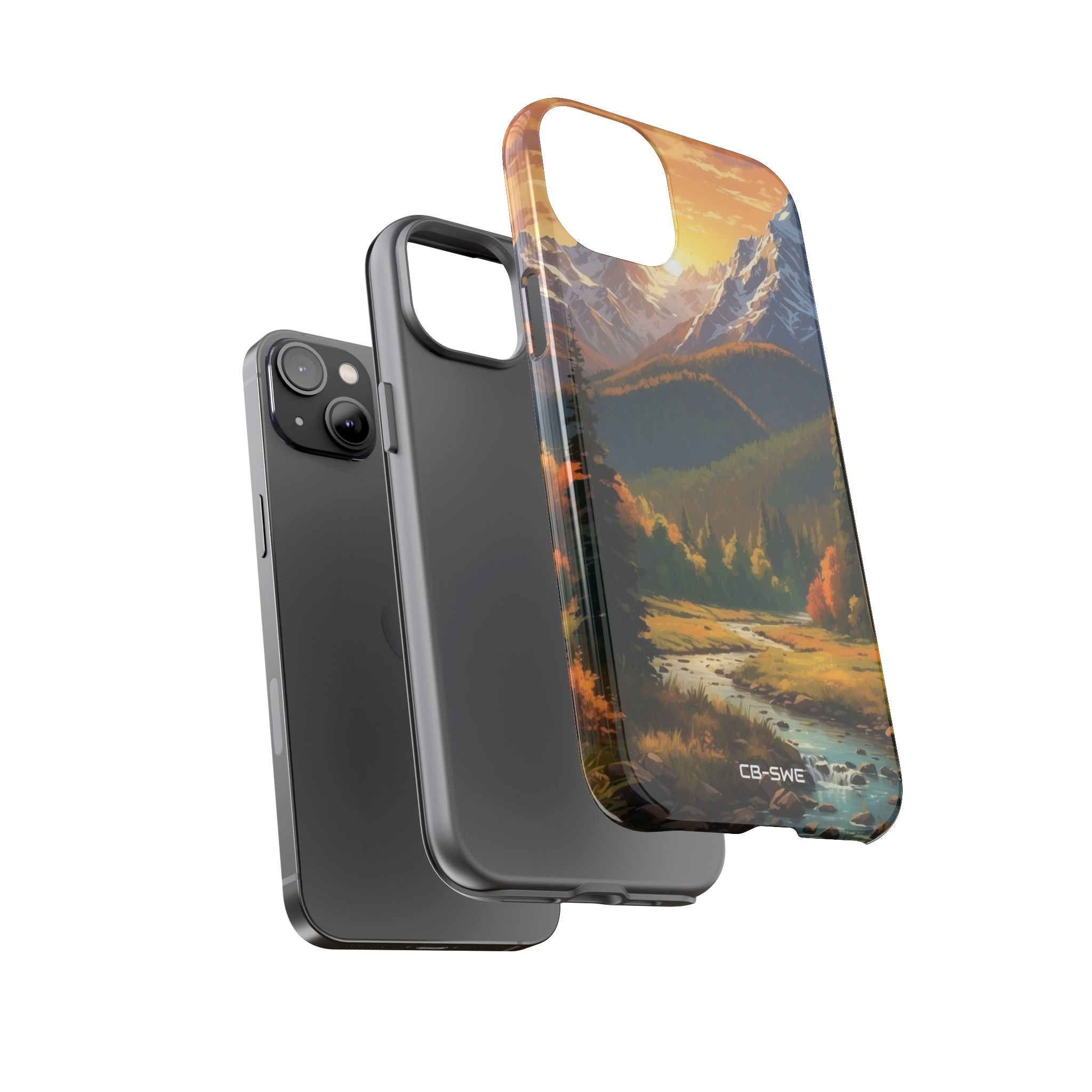 Mountain Reflections Glimmer - iPhone Case