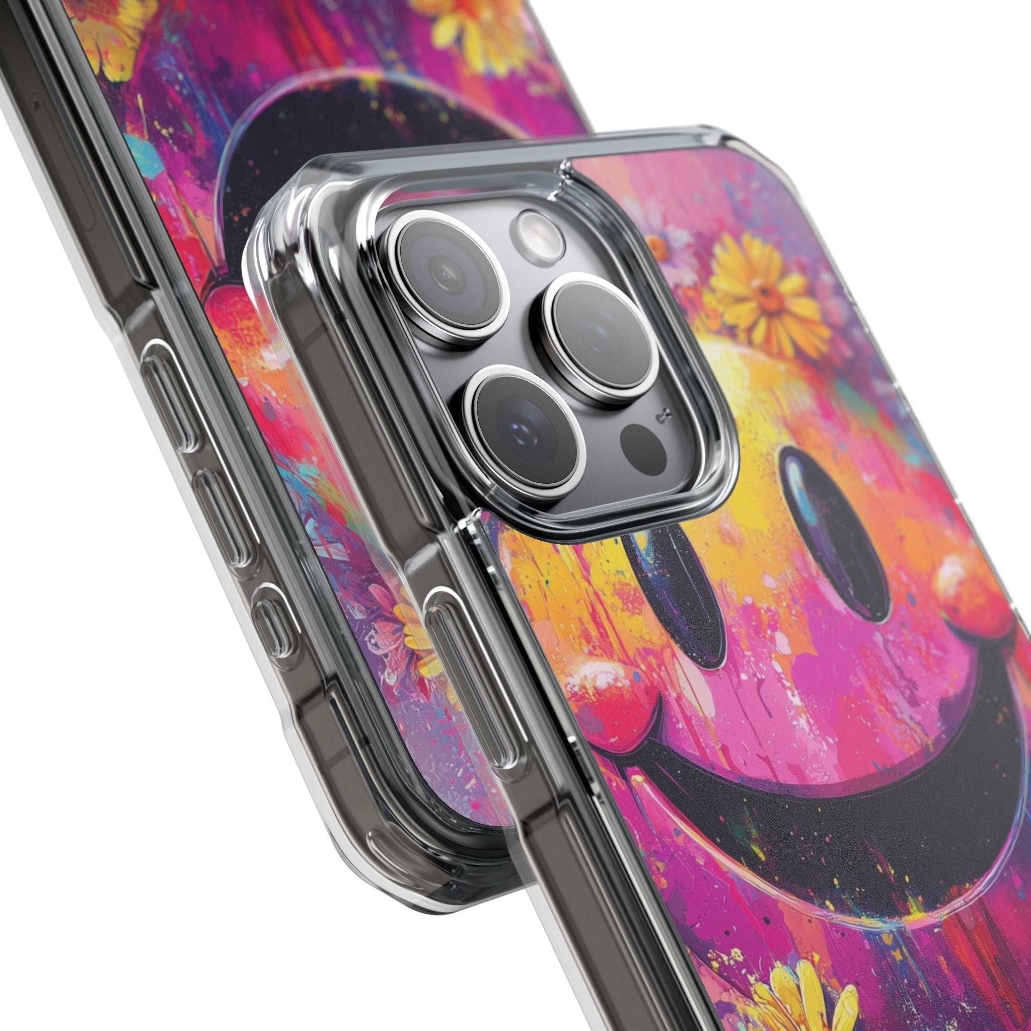 Smiley Bloom iPhone 15 Pro Max Case - Impact
