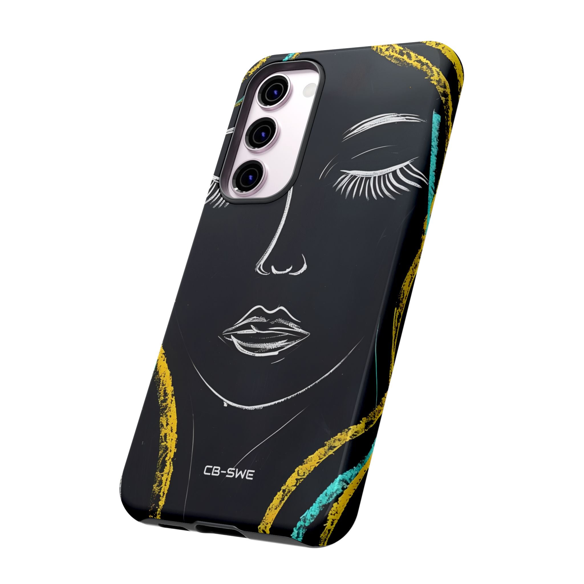 Vivid Minimalist Portrait - Samsung Case
