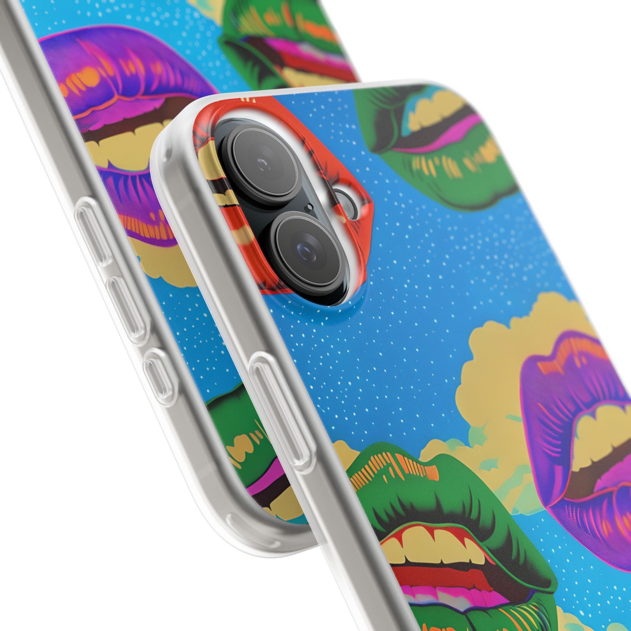 Colorful Lipscape iPhone 16 Plus Case - Soft
