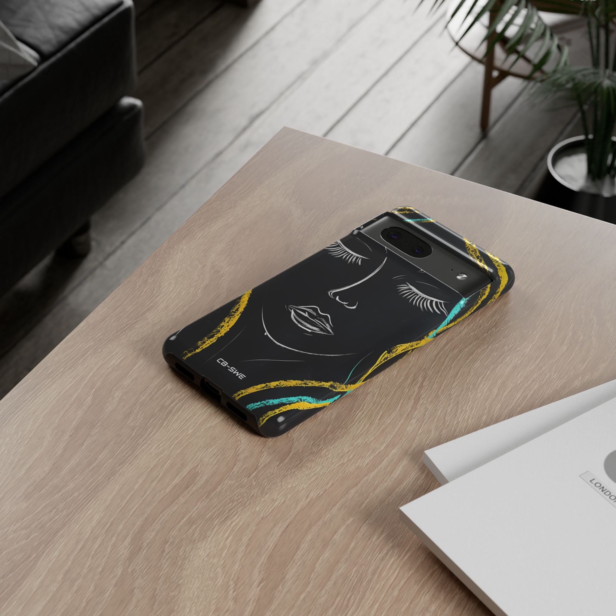 Vivid Minimalist Portrait - Google Pixel Case
