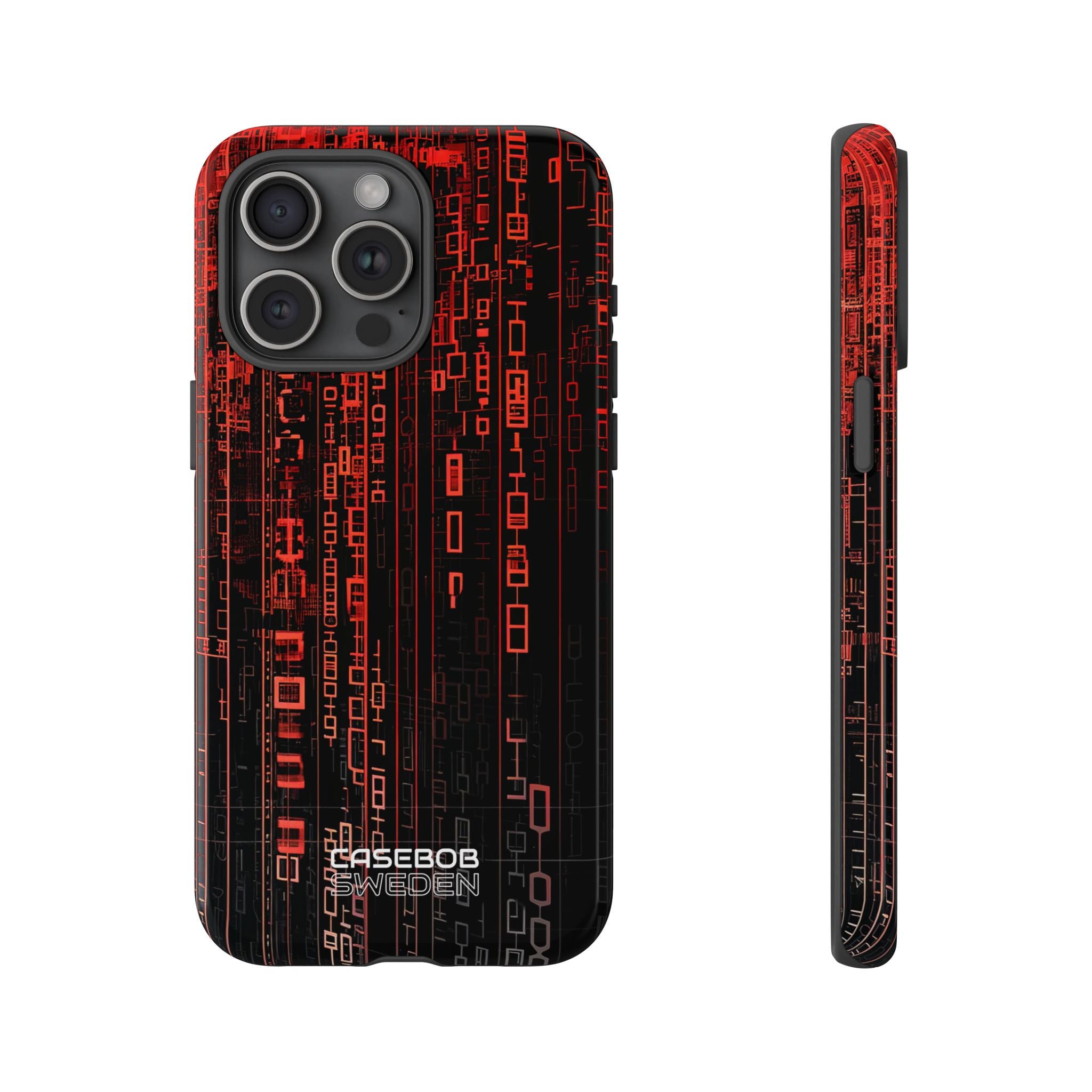 Neon Circuit Dreams iPhone 15 - Resistente