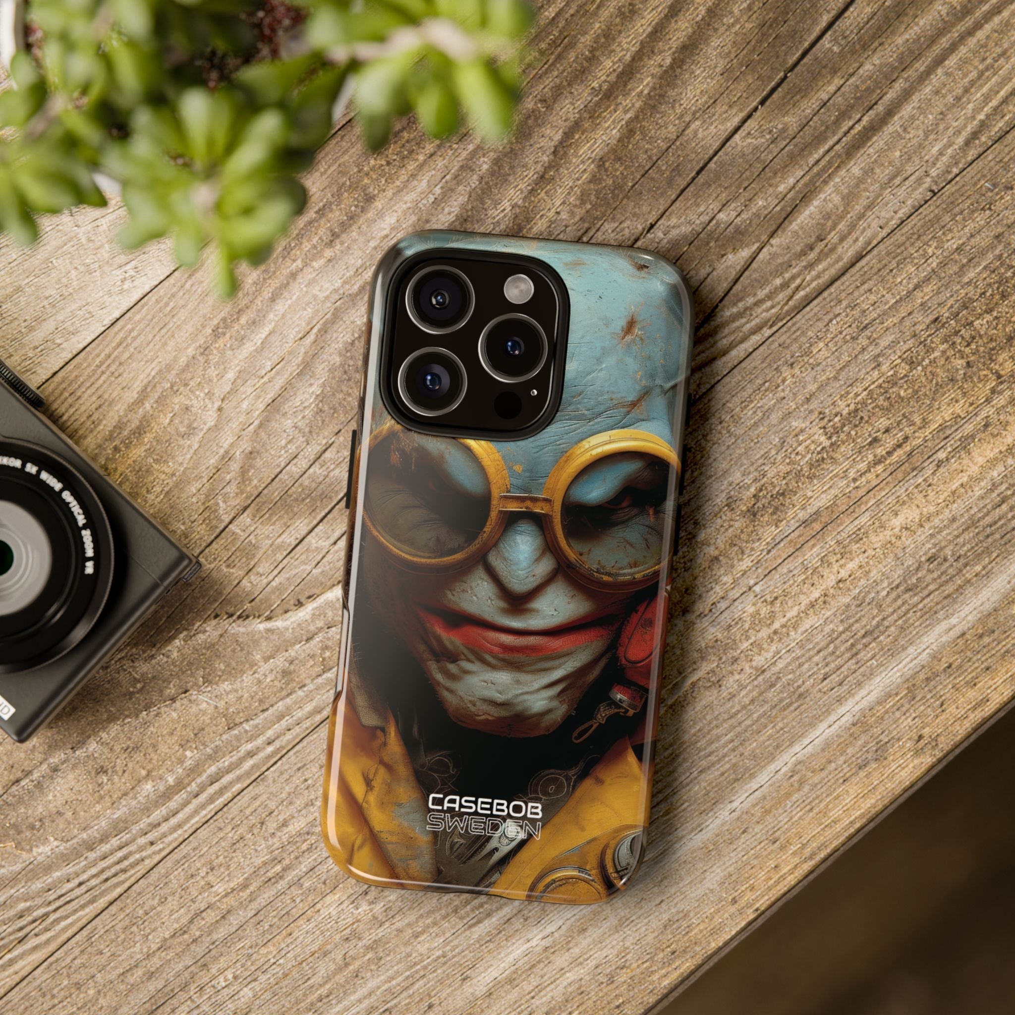 Steampunk Masked Adventurer iPhone 16 - Tough