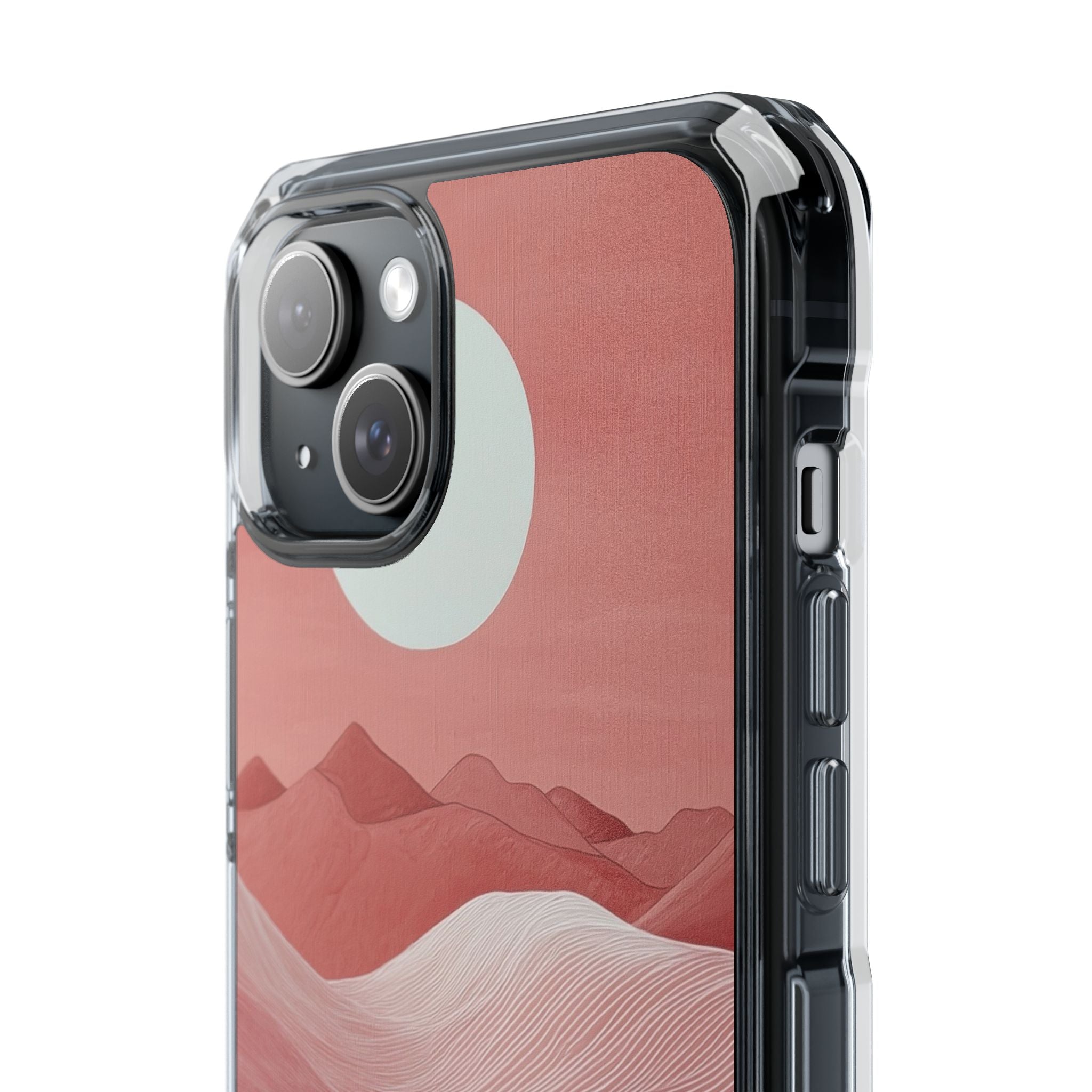 White Orb Dunes iPhone 15 Plus Case - Impact