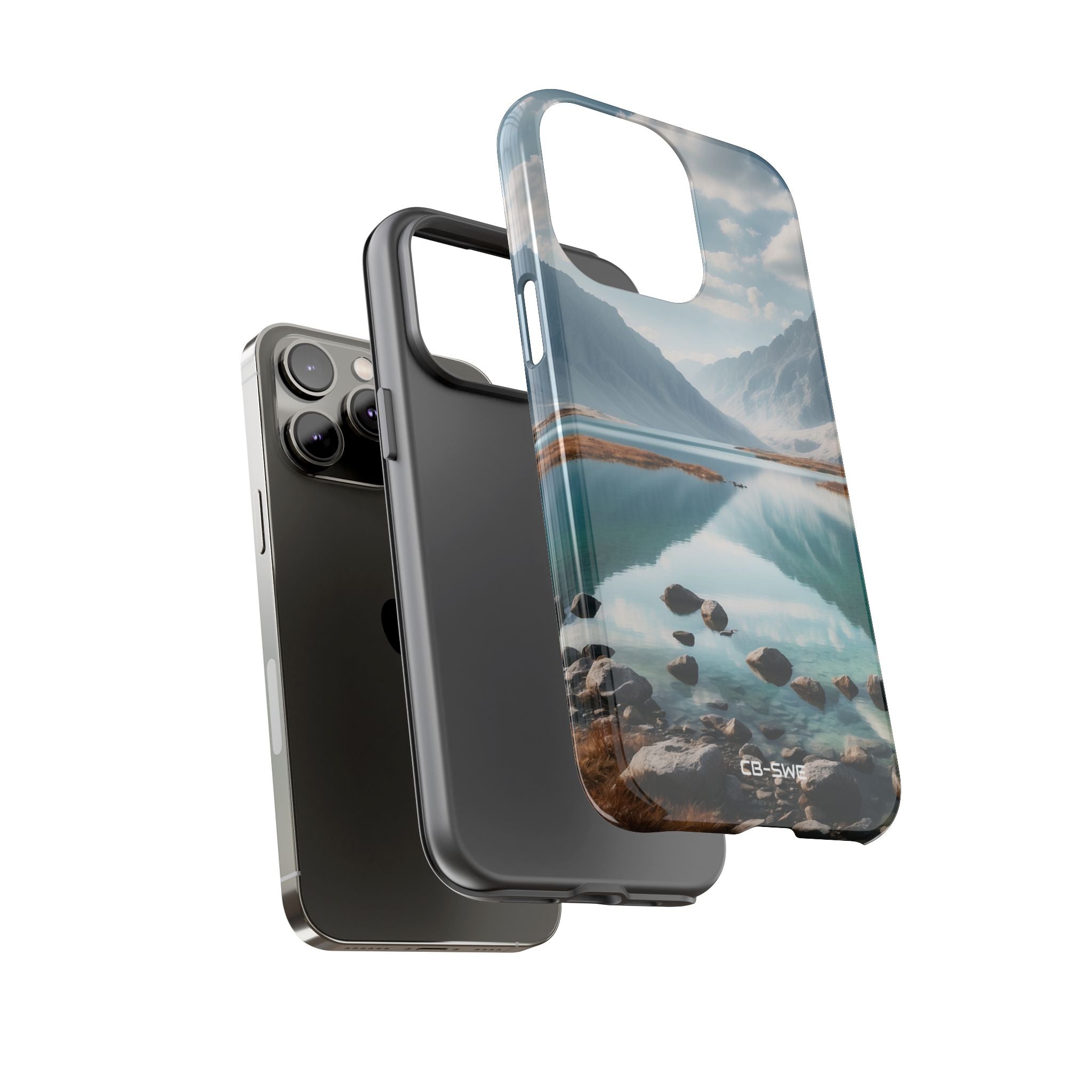 Mountain Reflections Swim - iPhone Case