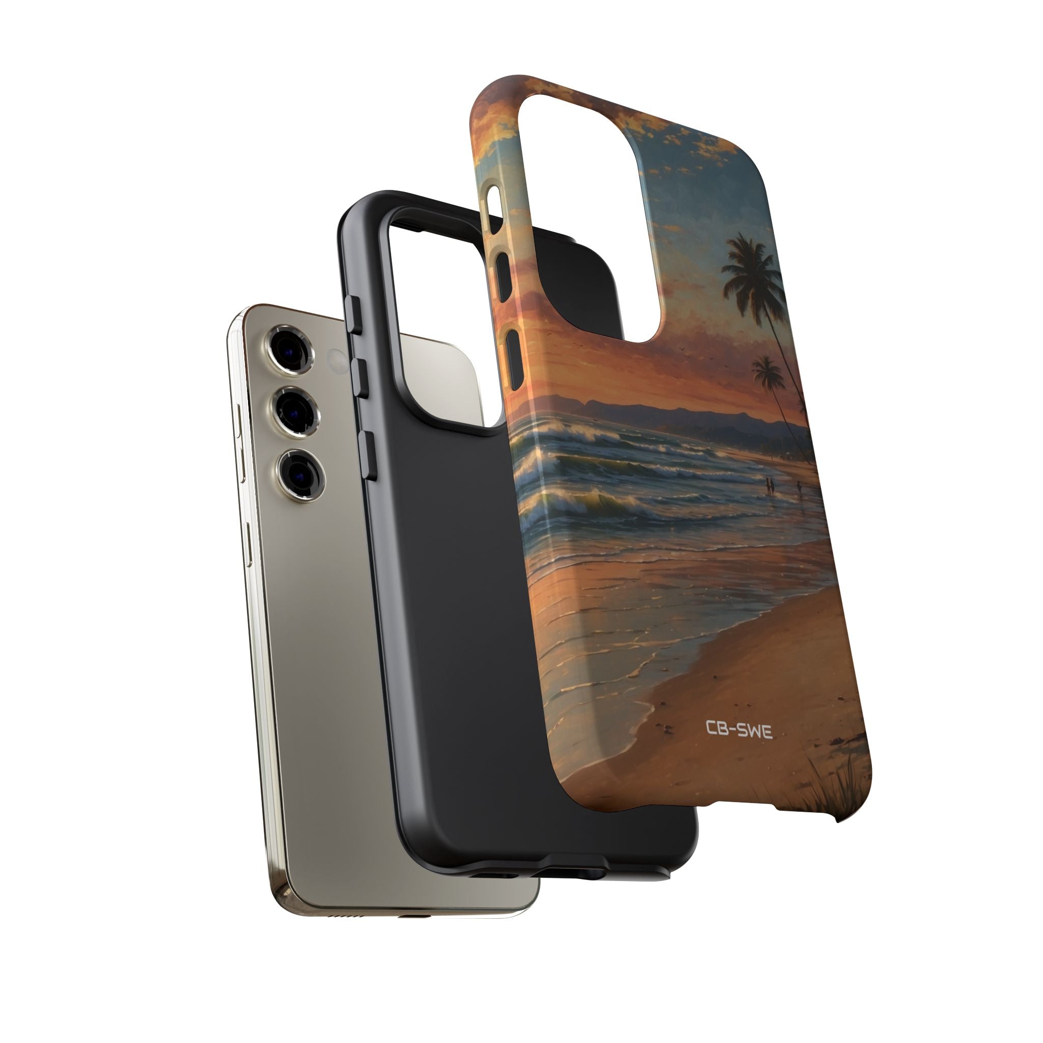 Golden Waves Embrace - Samsung Case