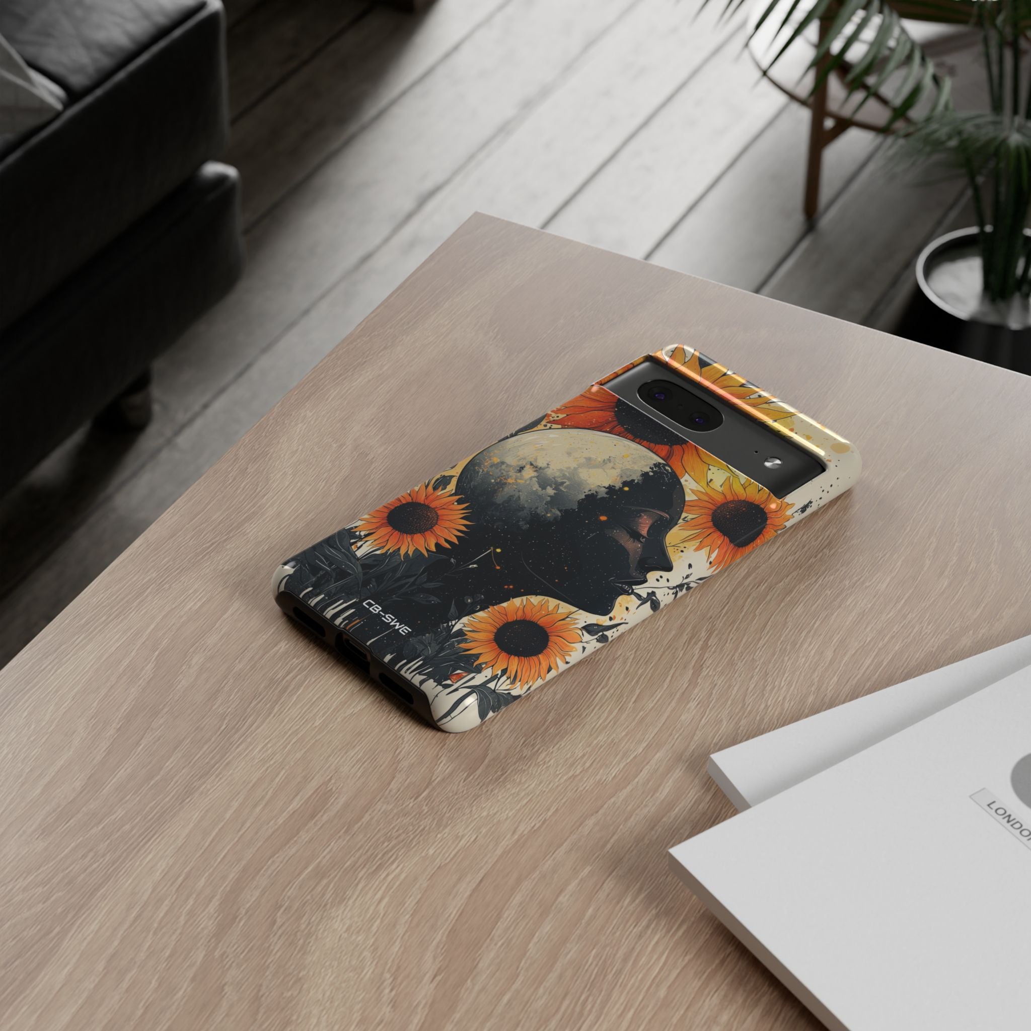 Sunflower Embraces Moon - Google Pixel Case