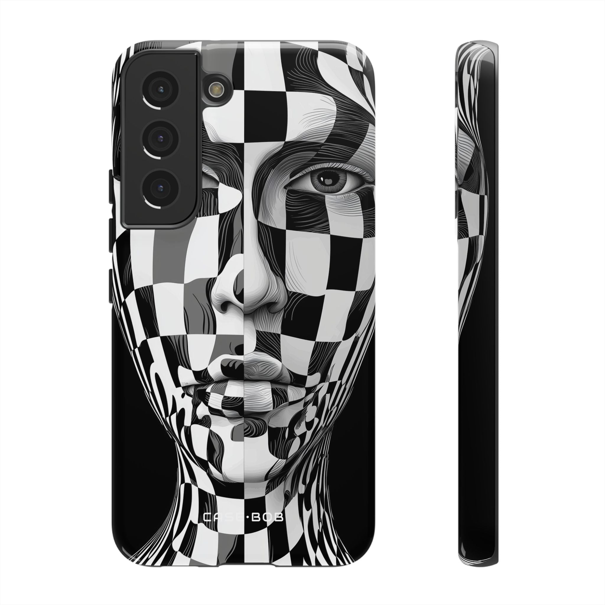Checkered Face Samsung S22 Case - Tough