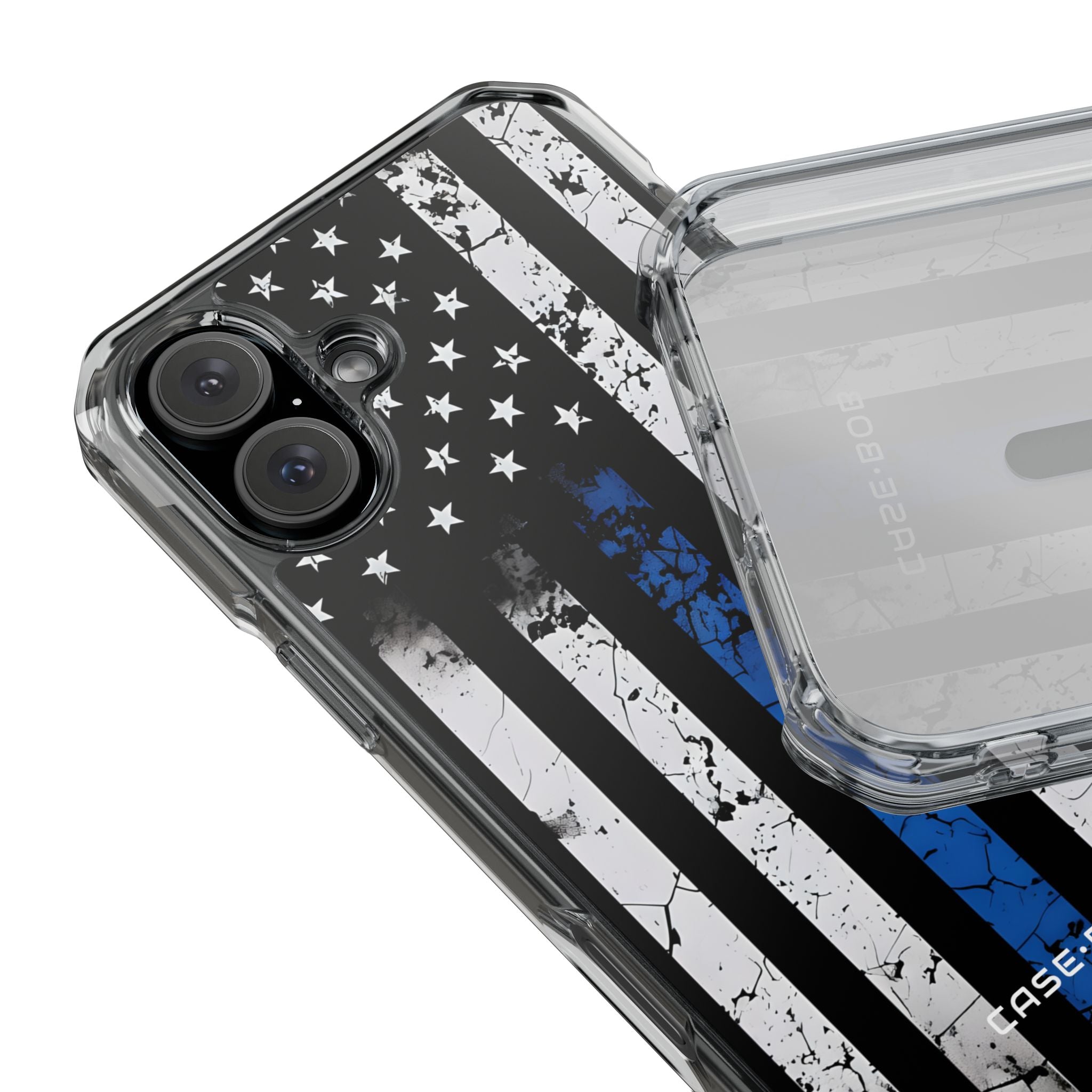 Blue Stripe Flag iPhone 16 Plus Case - Impact