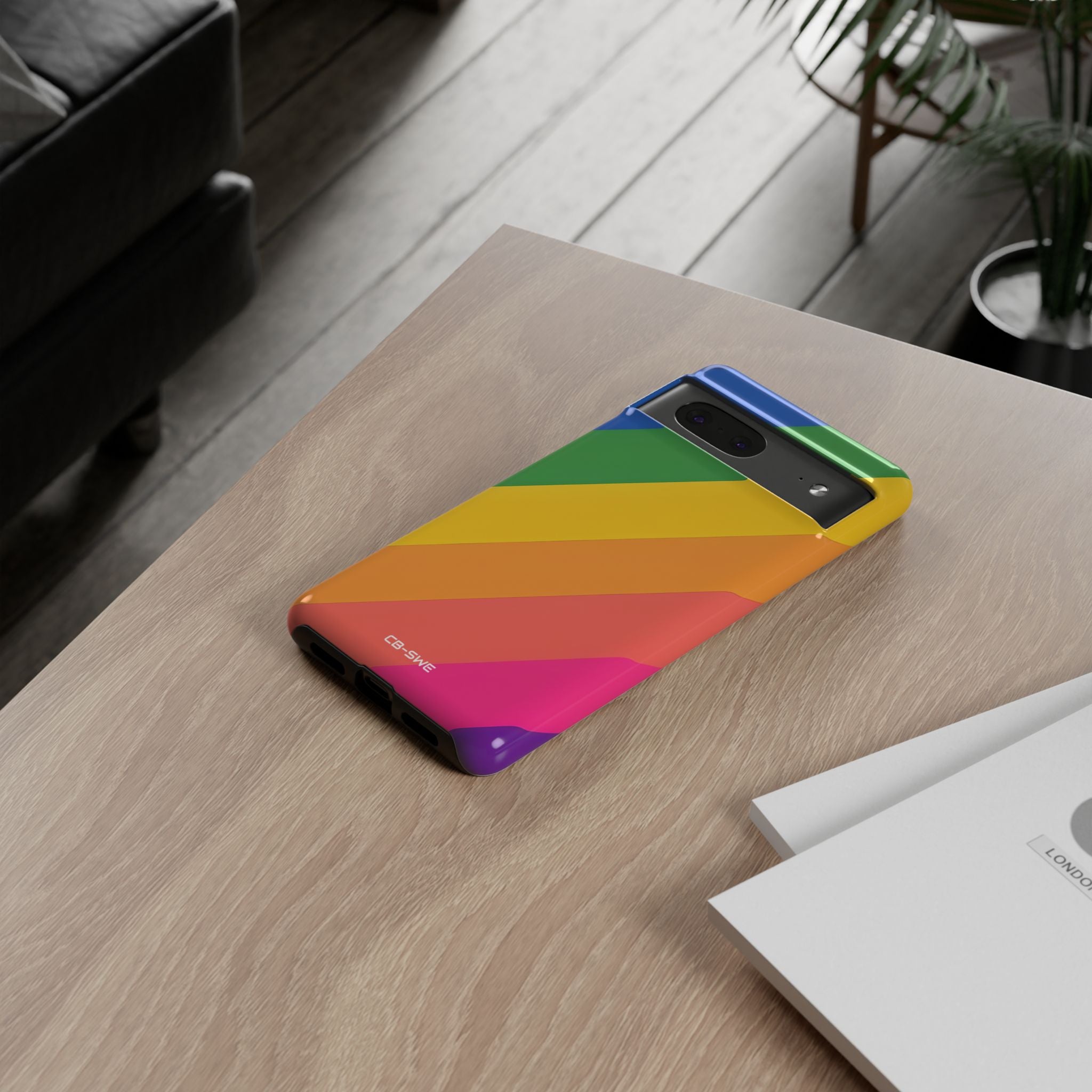 Vibrant Geometric Spectrum - Google Pixel Case