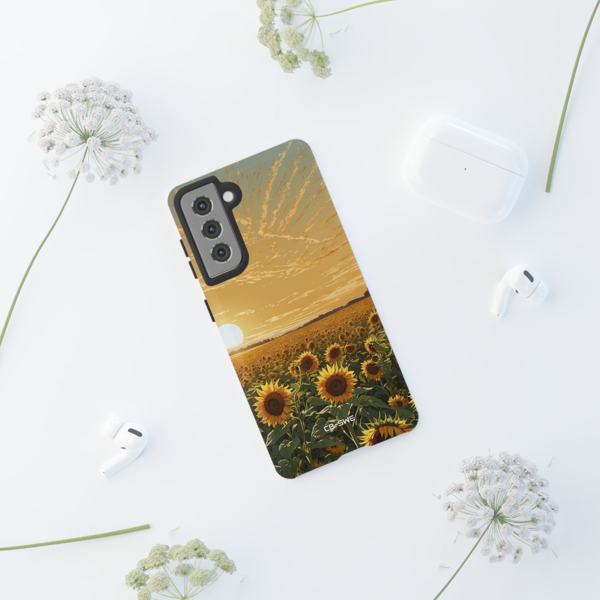 Sunflowers Embrace Sunset - Samsung Case