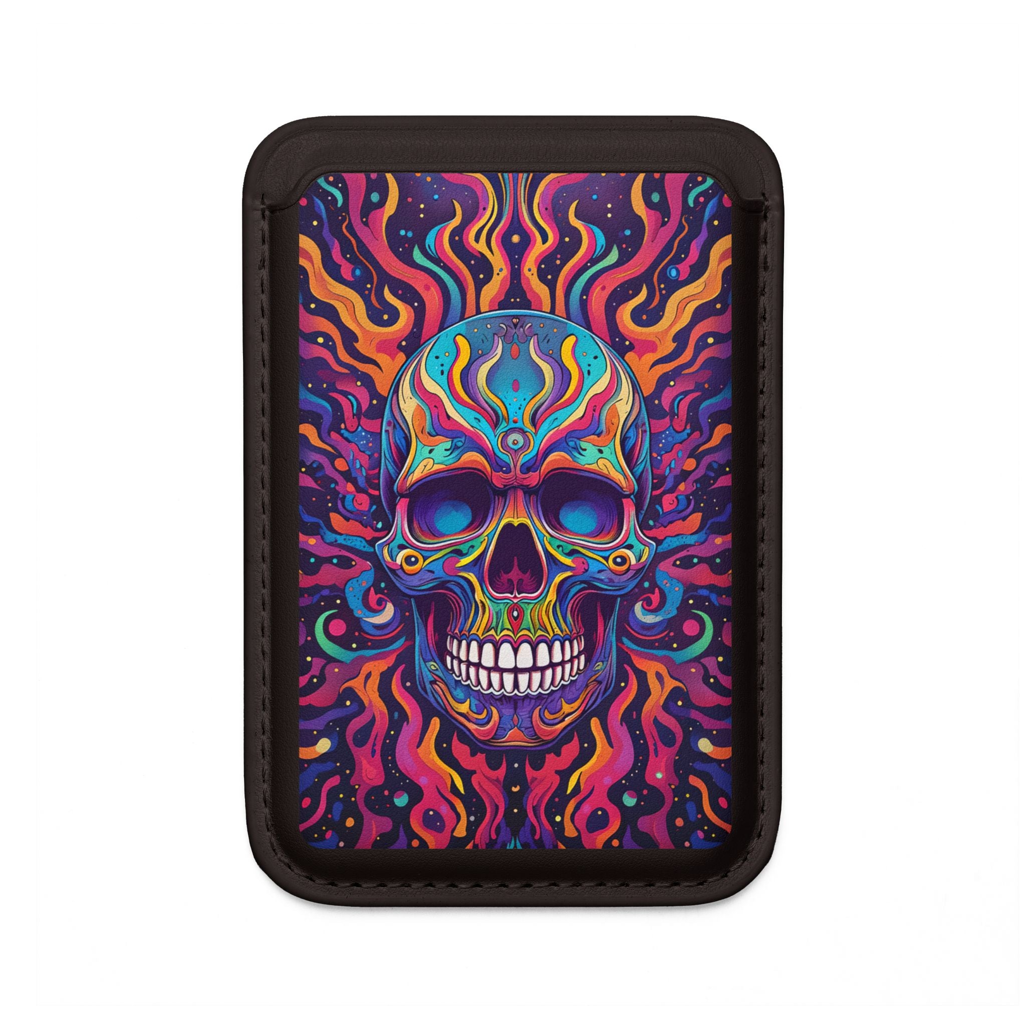Psychedelic Skull -lompakko – MagSafe-valmis