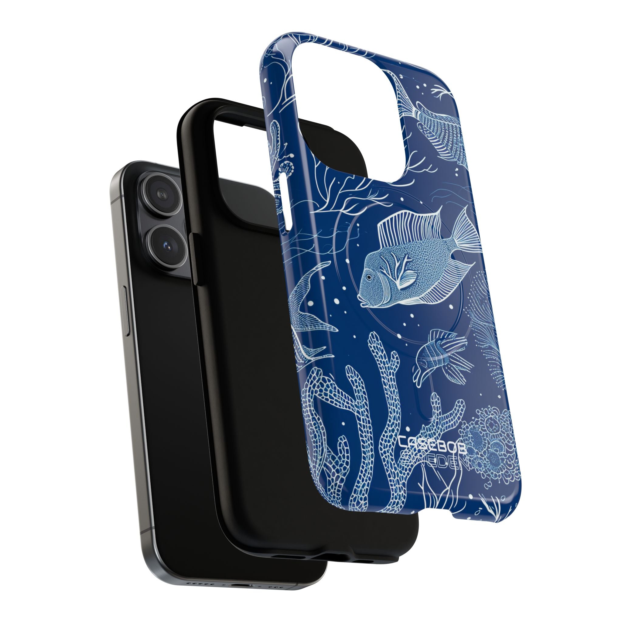 Blue Coral Garden iPhone 15 - Tough+