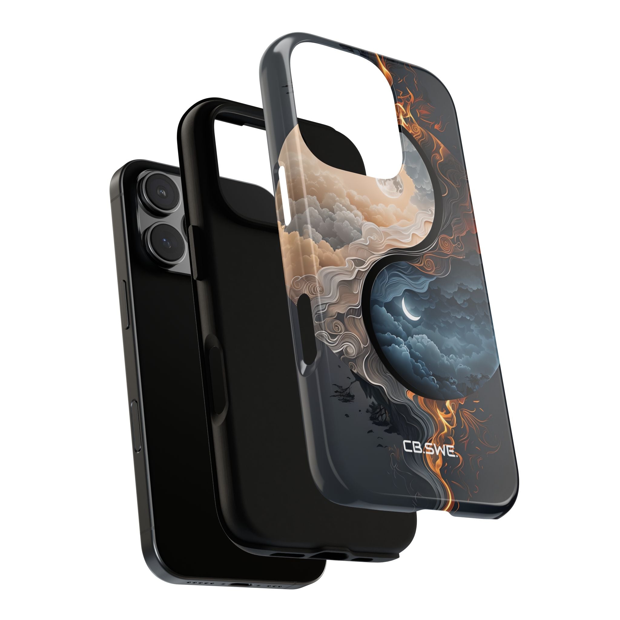 Surreal Day Night Yin Yang Symbol Artwork Phone iPhone 16 - Tough