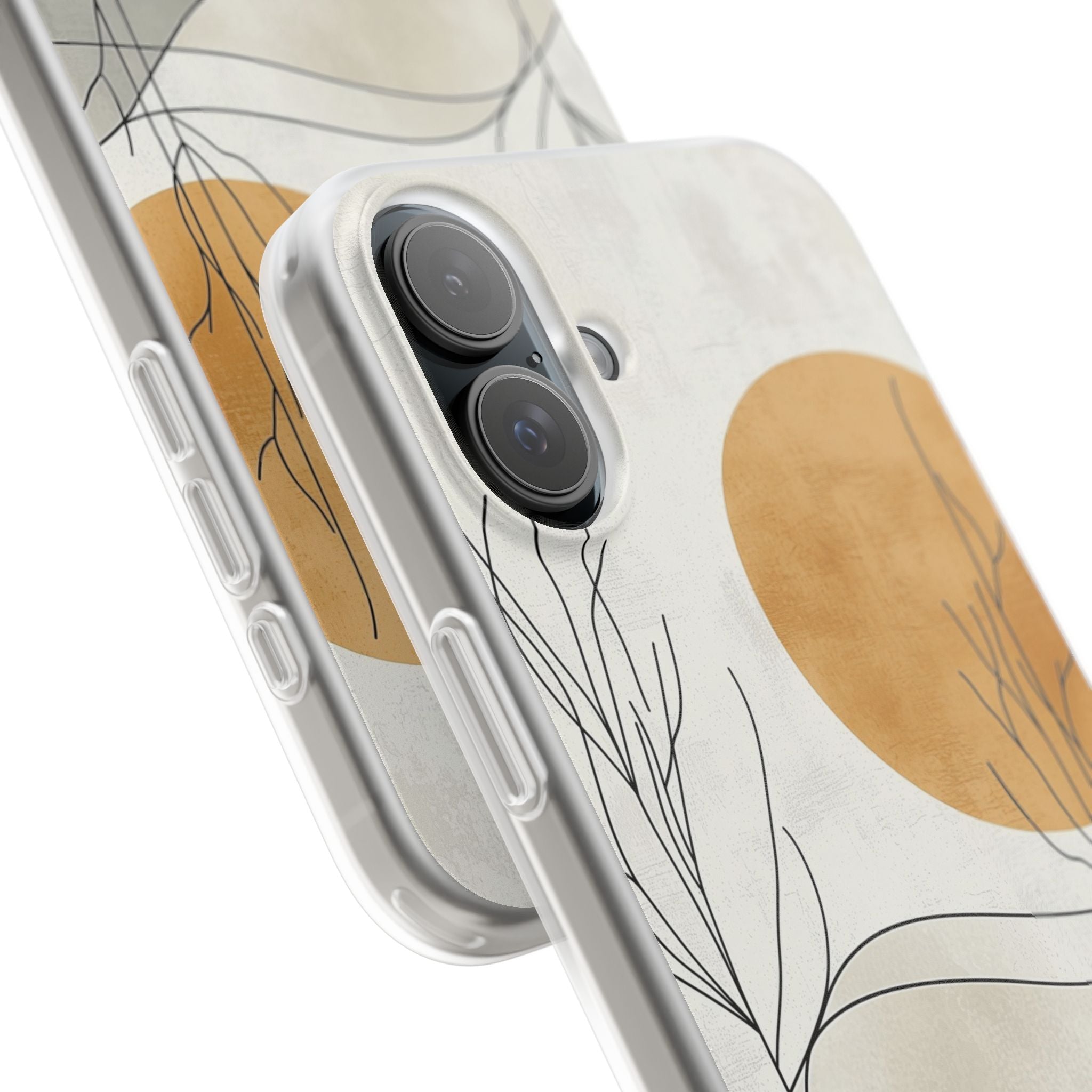 Orange Halo iPhone 16 Plus Case - Soft