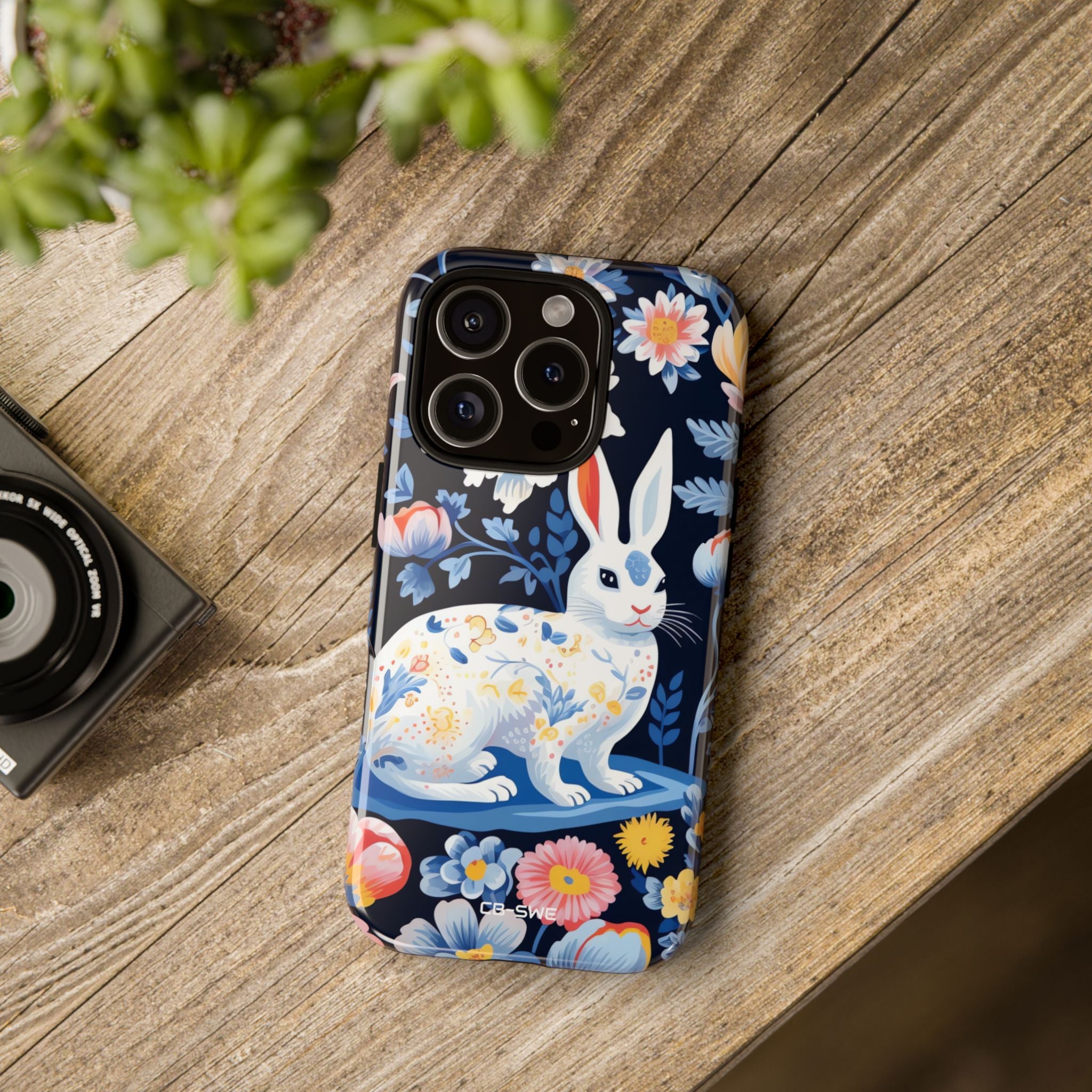 Floral Rabbit Dances - iPhone Case