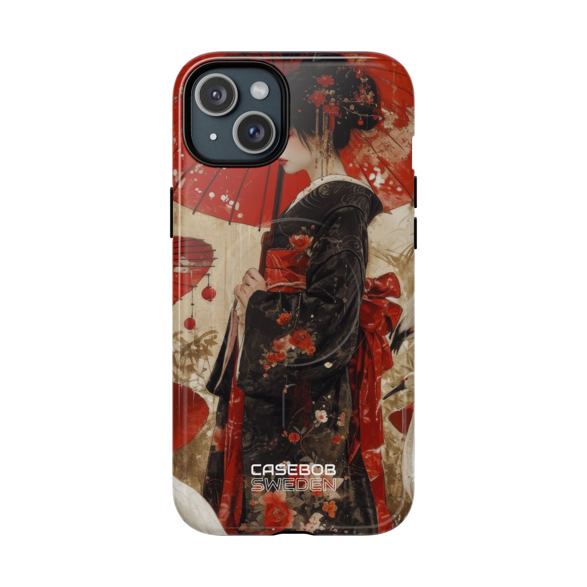 Scarlet Crane Dreams iPhone 15 - Tough+