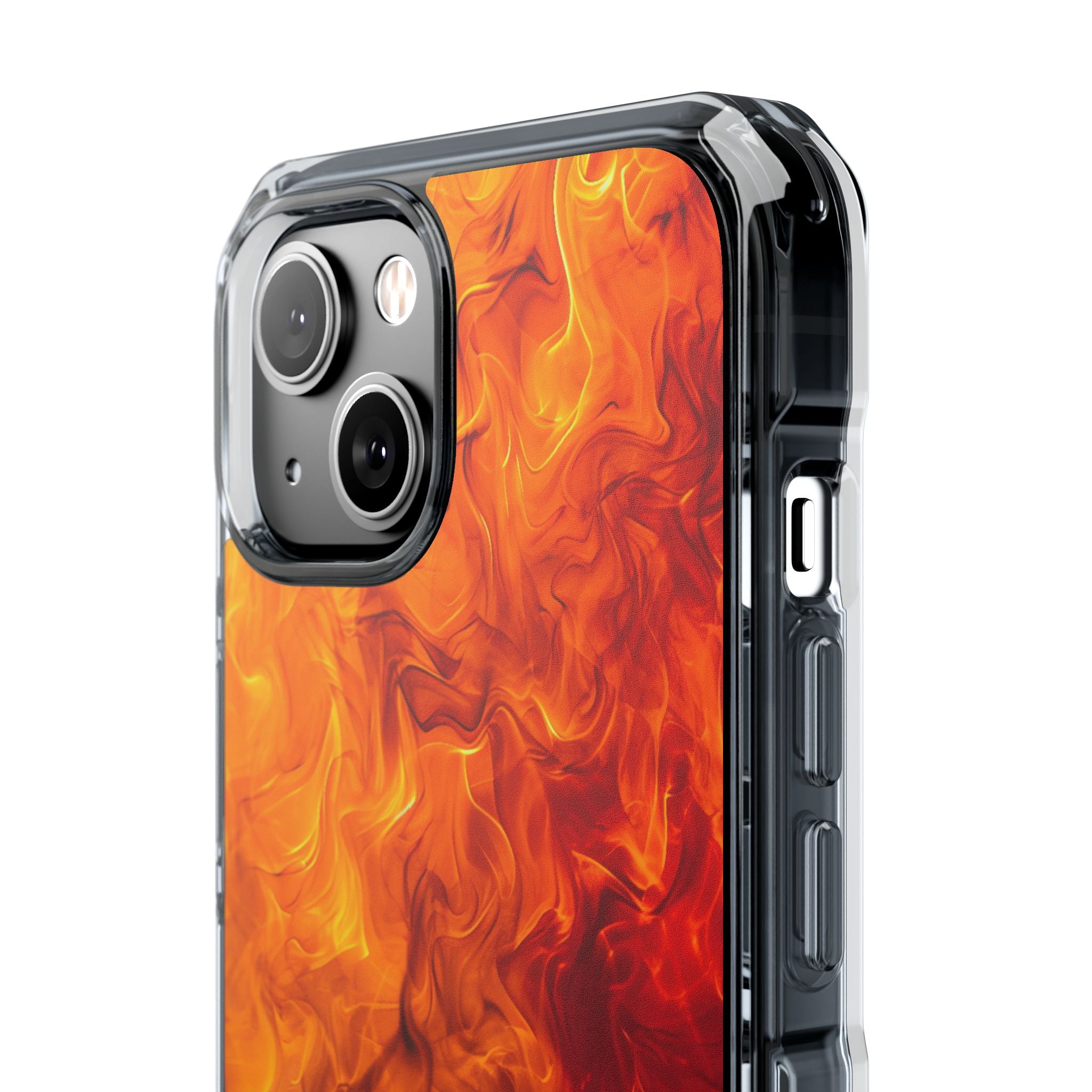 Flaming Energy Swirl iPhone 14 - Impact Clear+