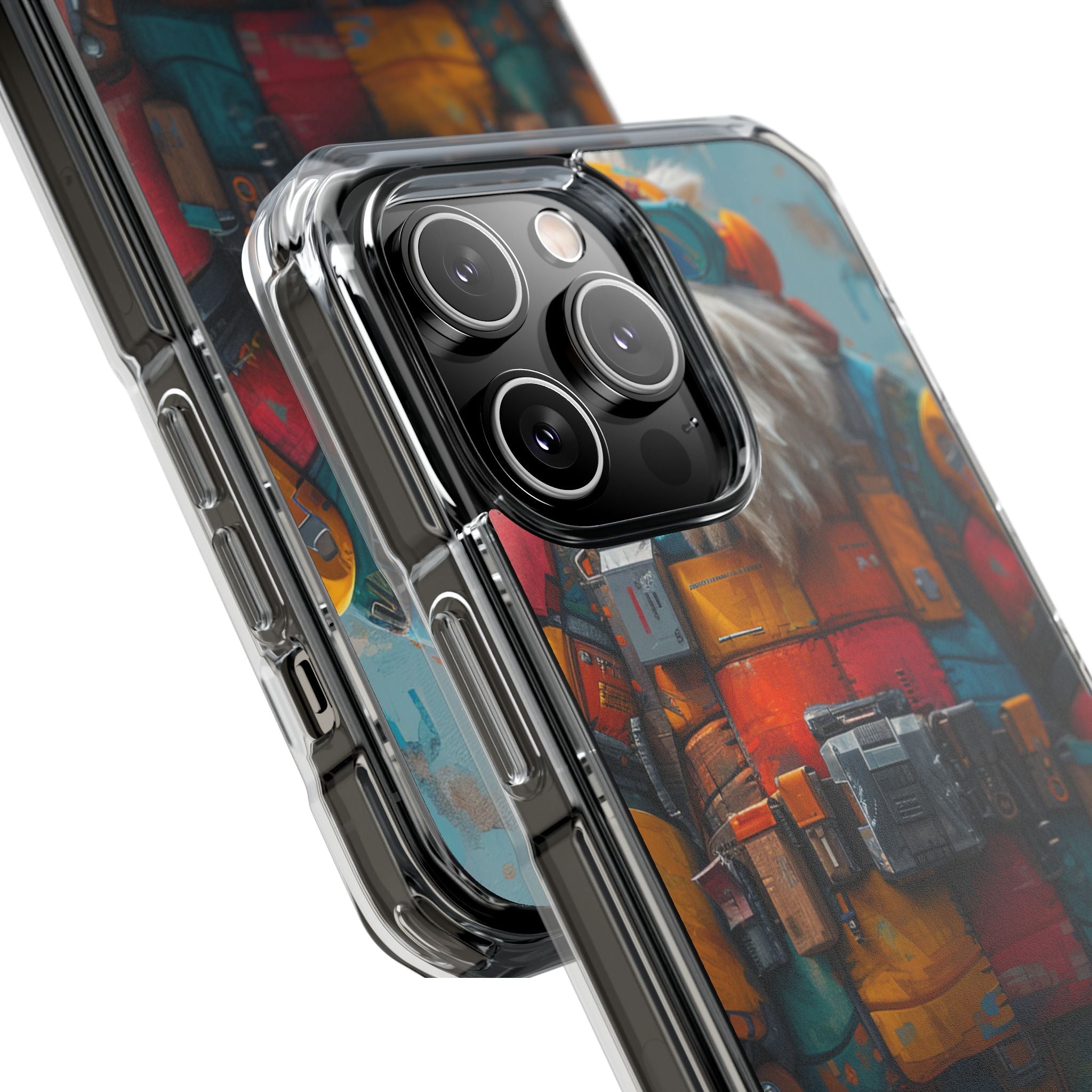 Whimsical Robot Wanderer iPhone 14 - Impact Clear+