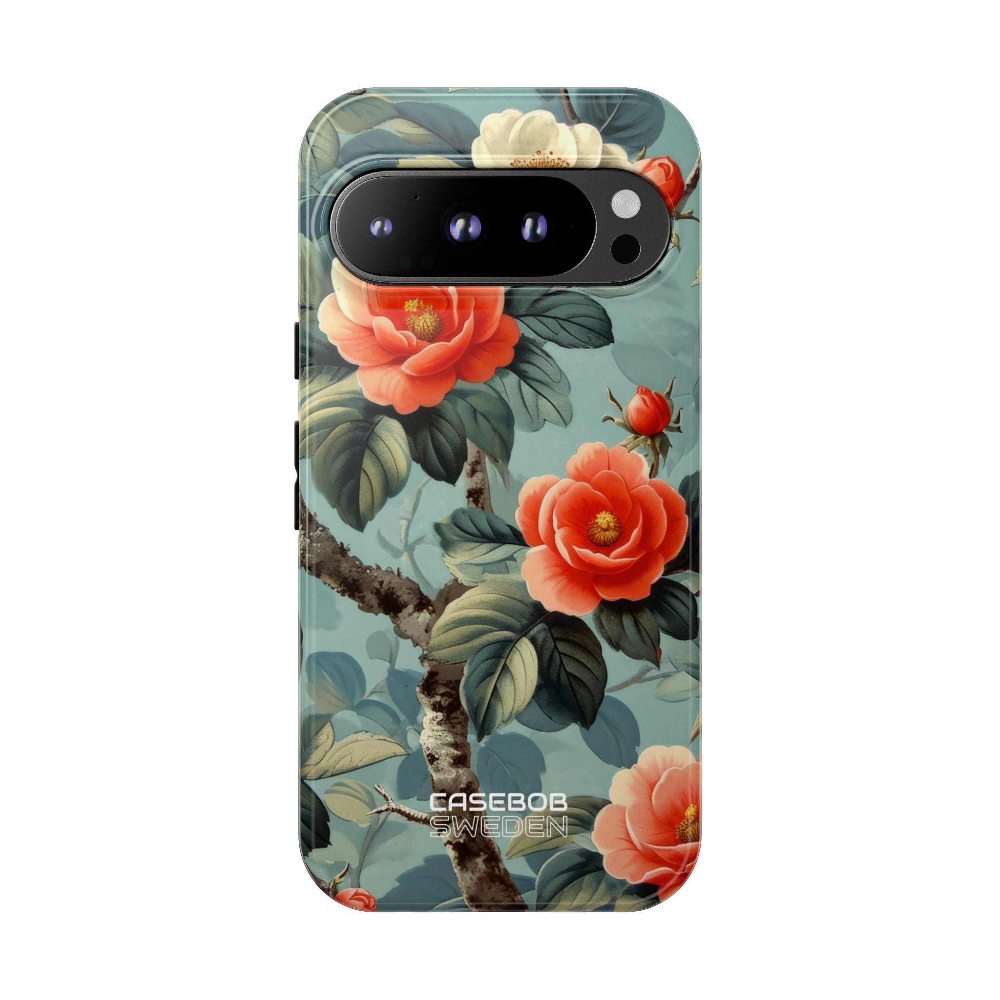 Coral Blossom Tapestry Google Pixel 9 - Tough