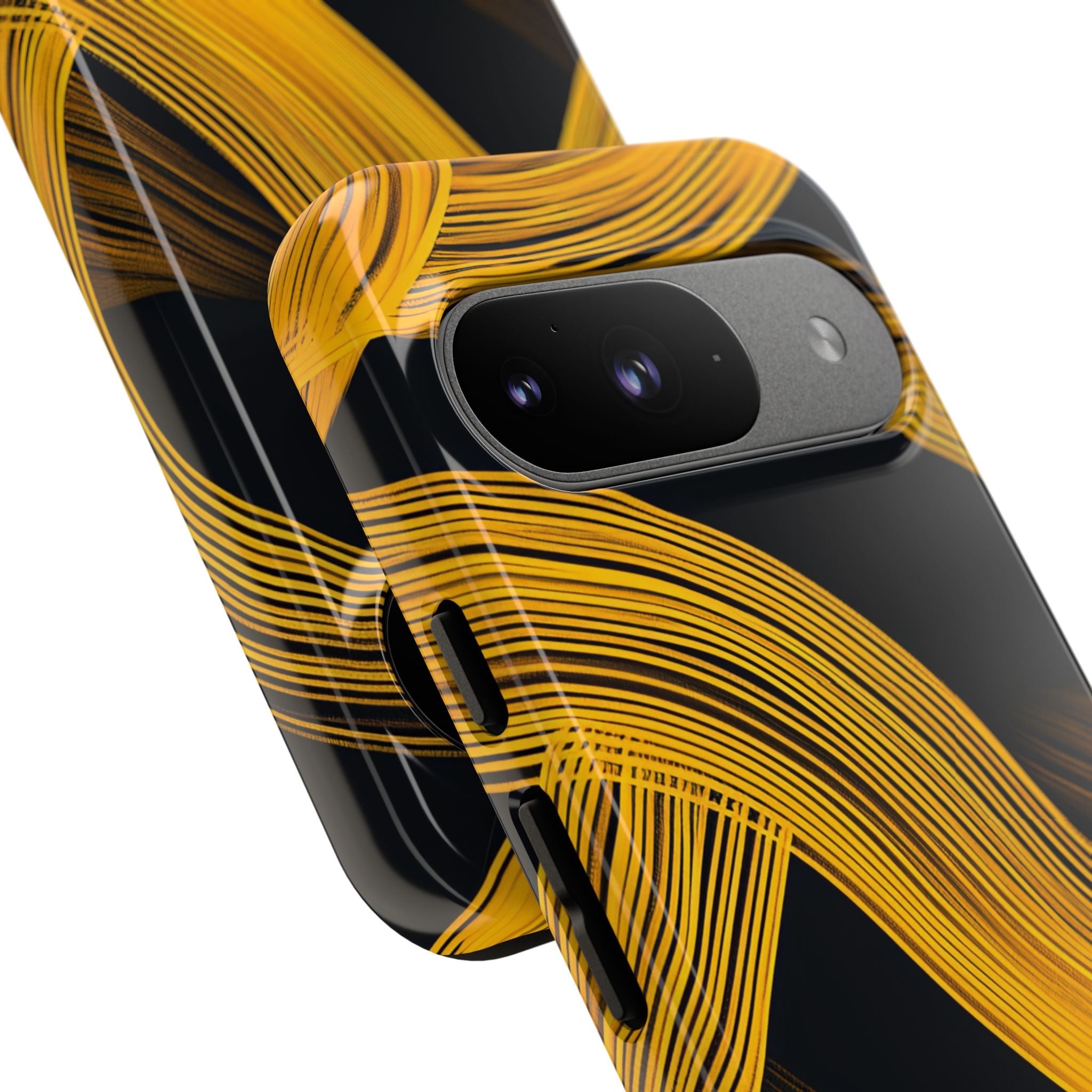 Yellow Flow Lines Google Pixel 9 - Tough