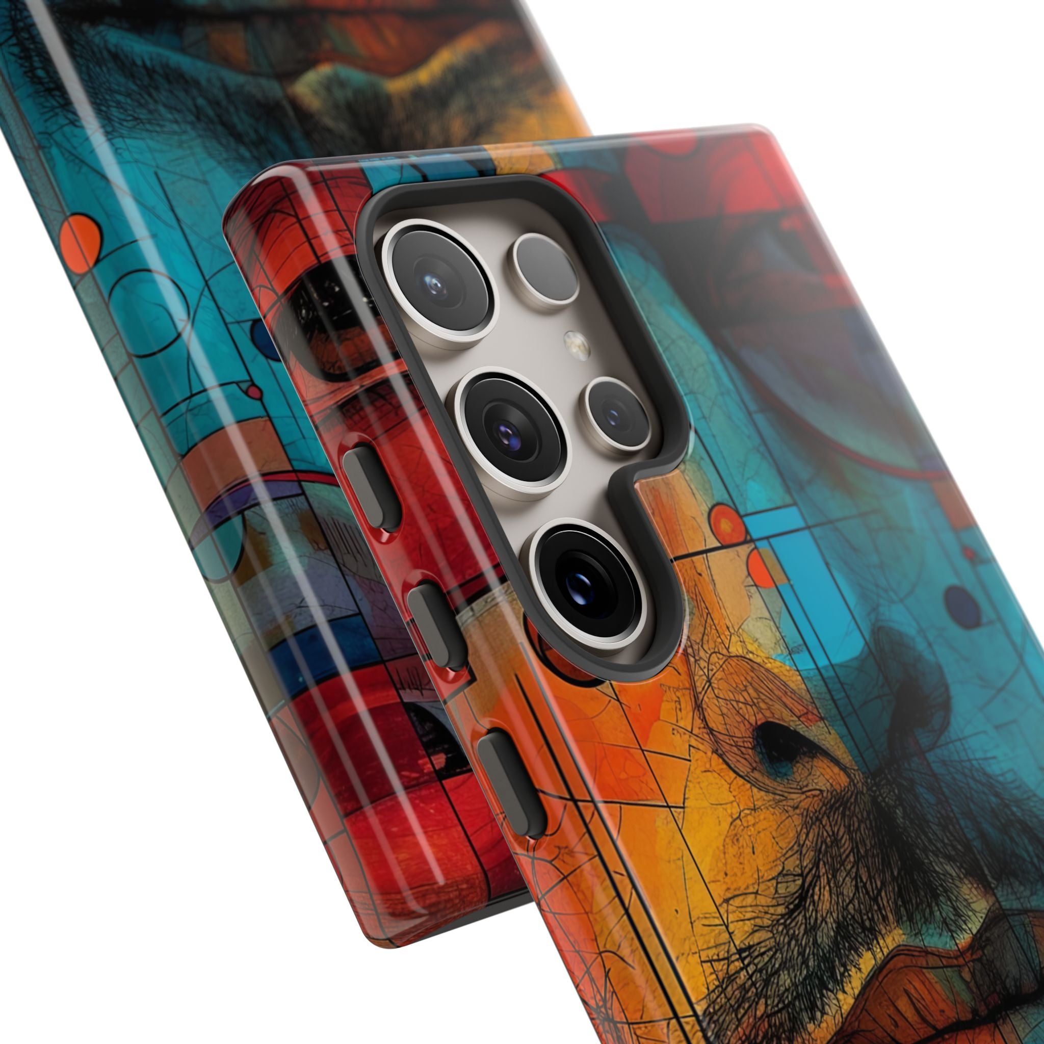 Volto con Occhiali Cubisti Samsung S24 - Tough