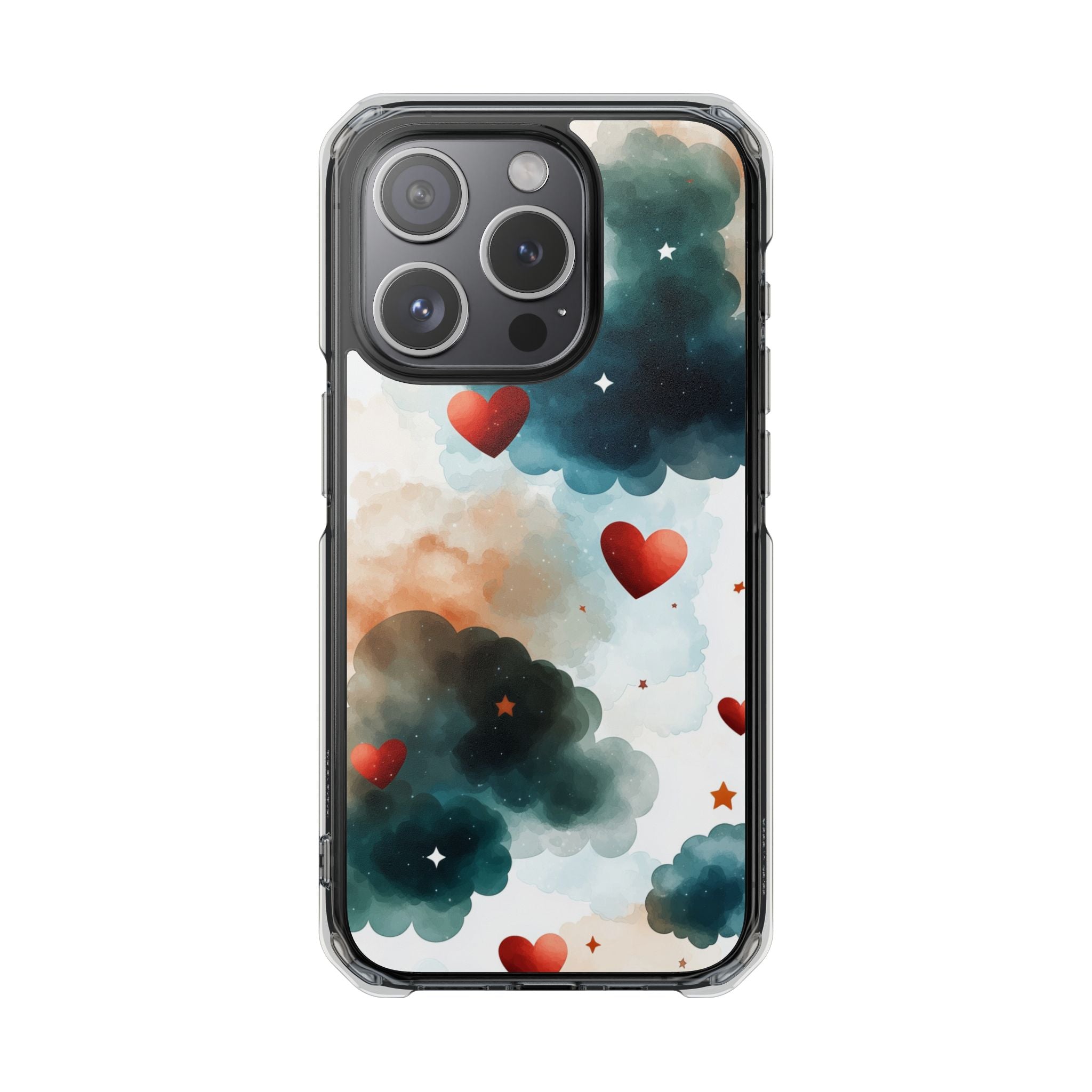 Floating Hearts Dance iPhone Case - Impact