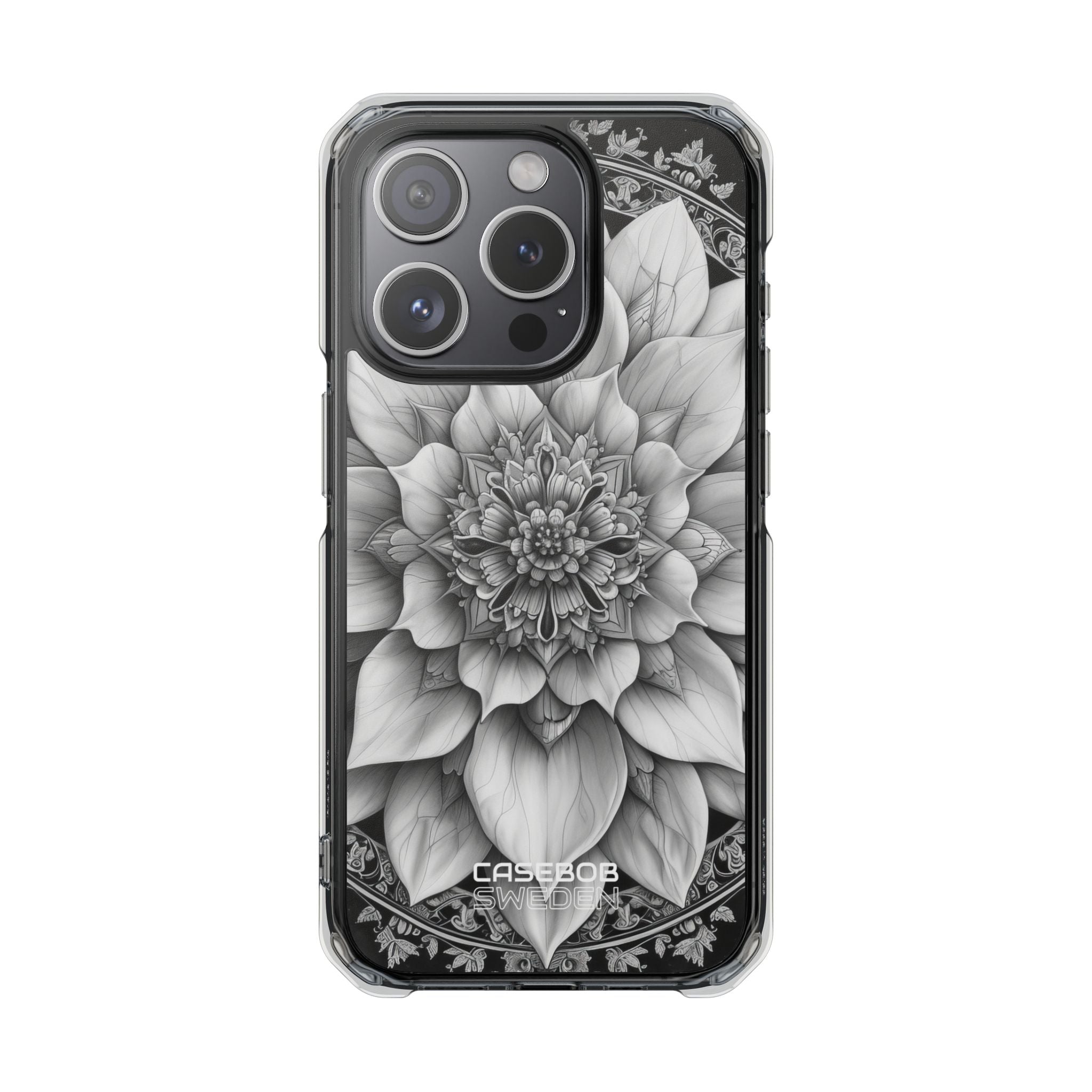 Cosmic Floral Mandala iPhone 15 - Impact Clear+