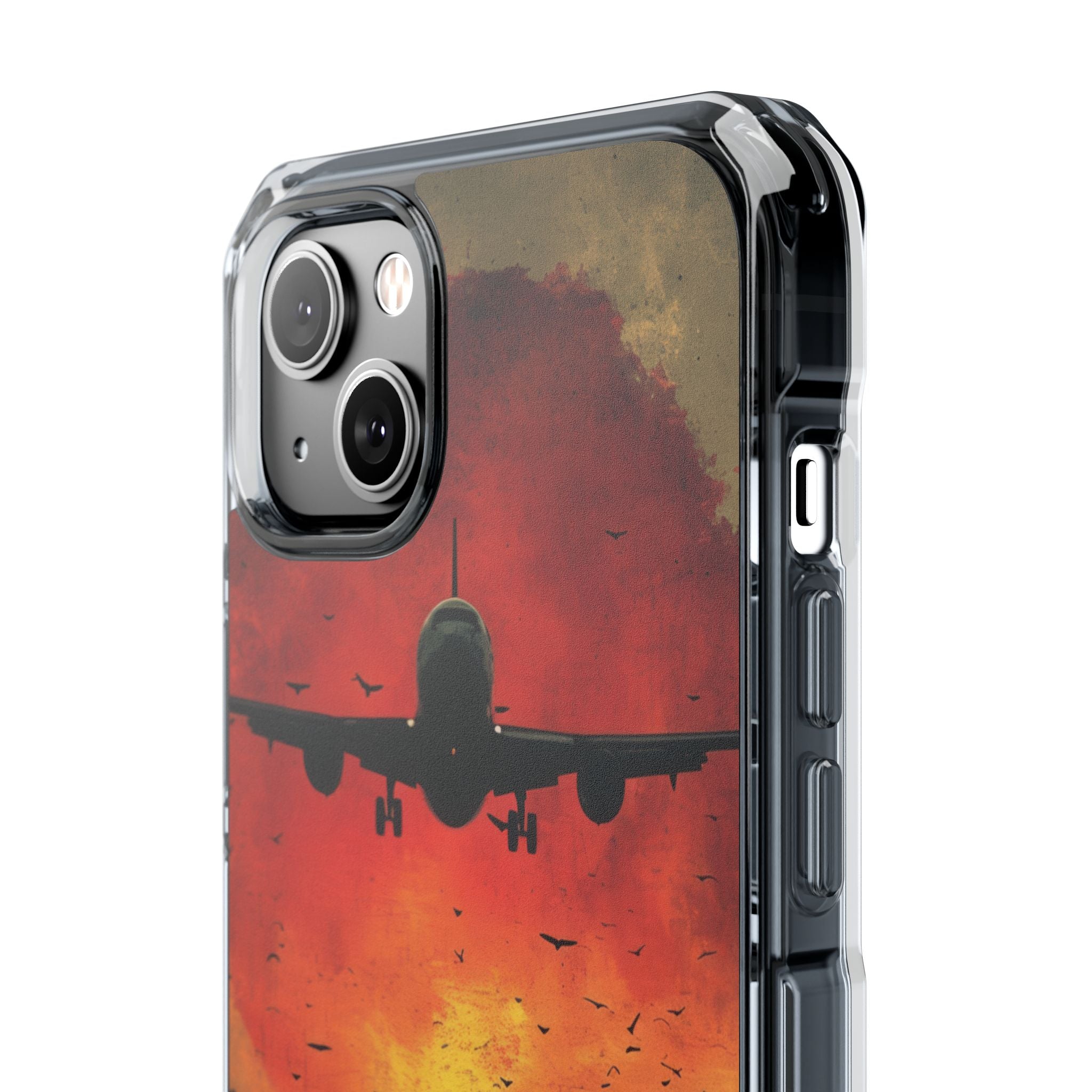 Crimson Sky Flight iPhone 14 - Impact Clear+