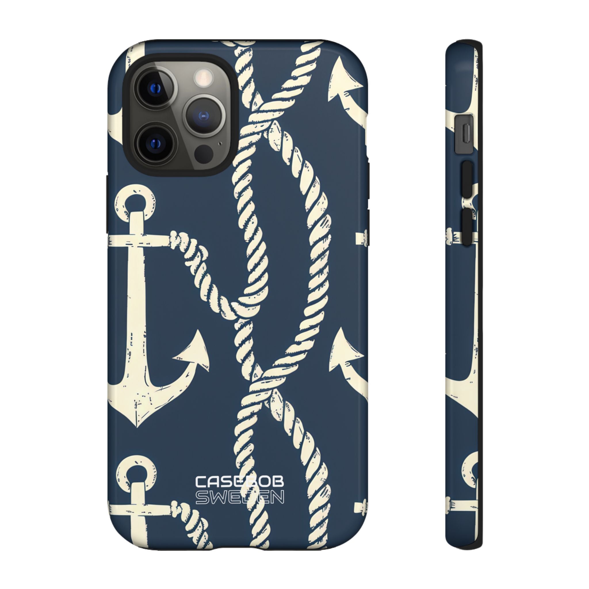 Nautical Anchors Rope iPhone 12 - Tough