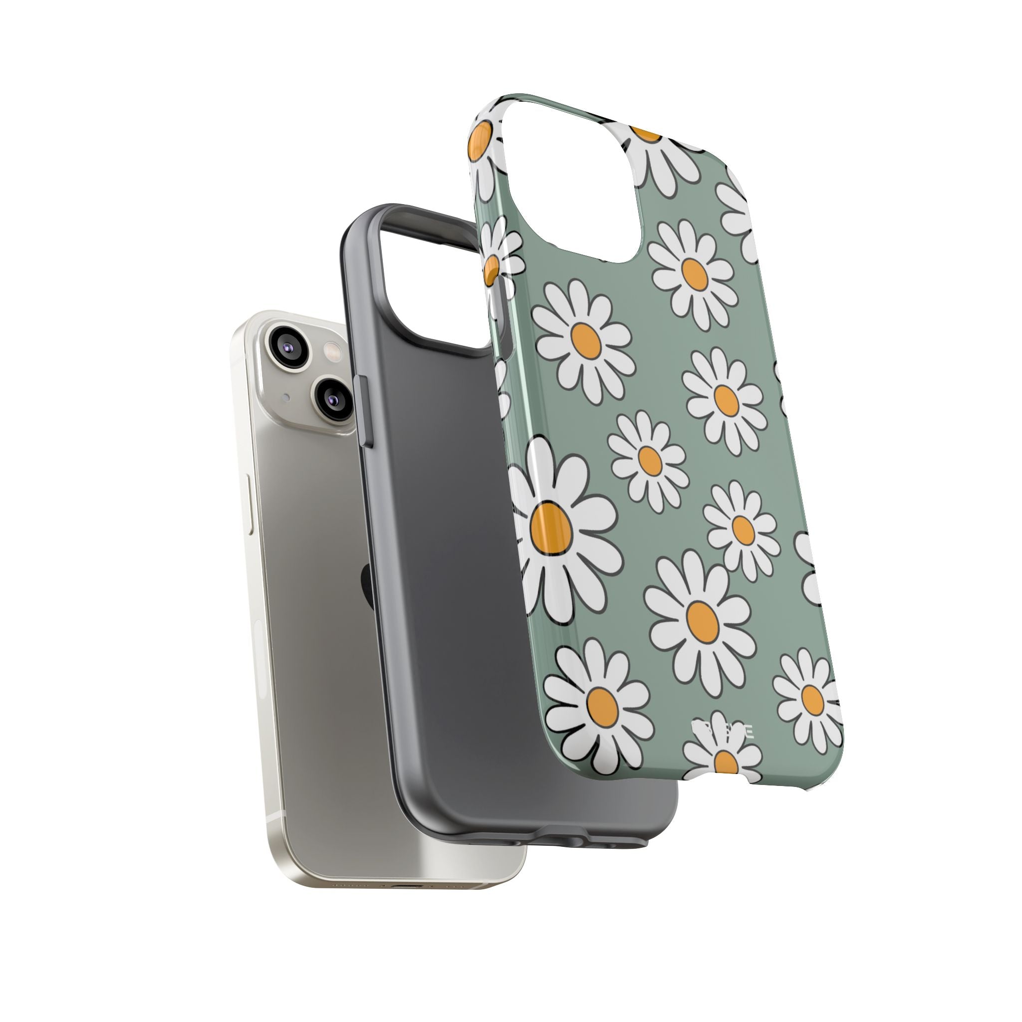 Daisies Dance Playfully - iPhone Case
