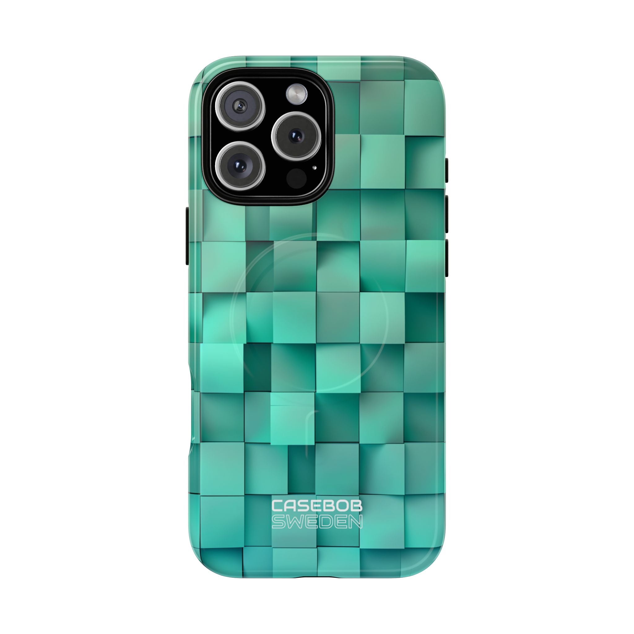Folded Blue Squares iPhone 16 - Tough+