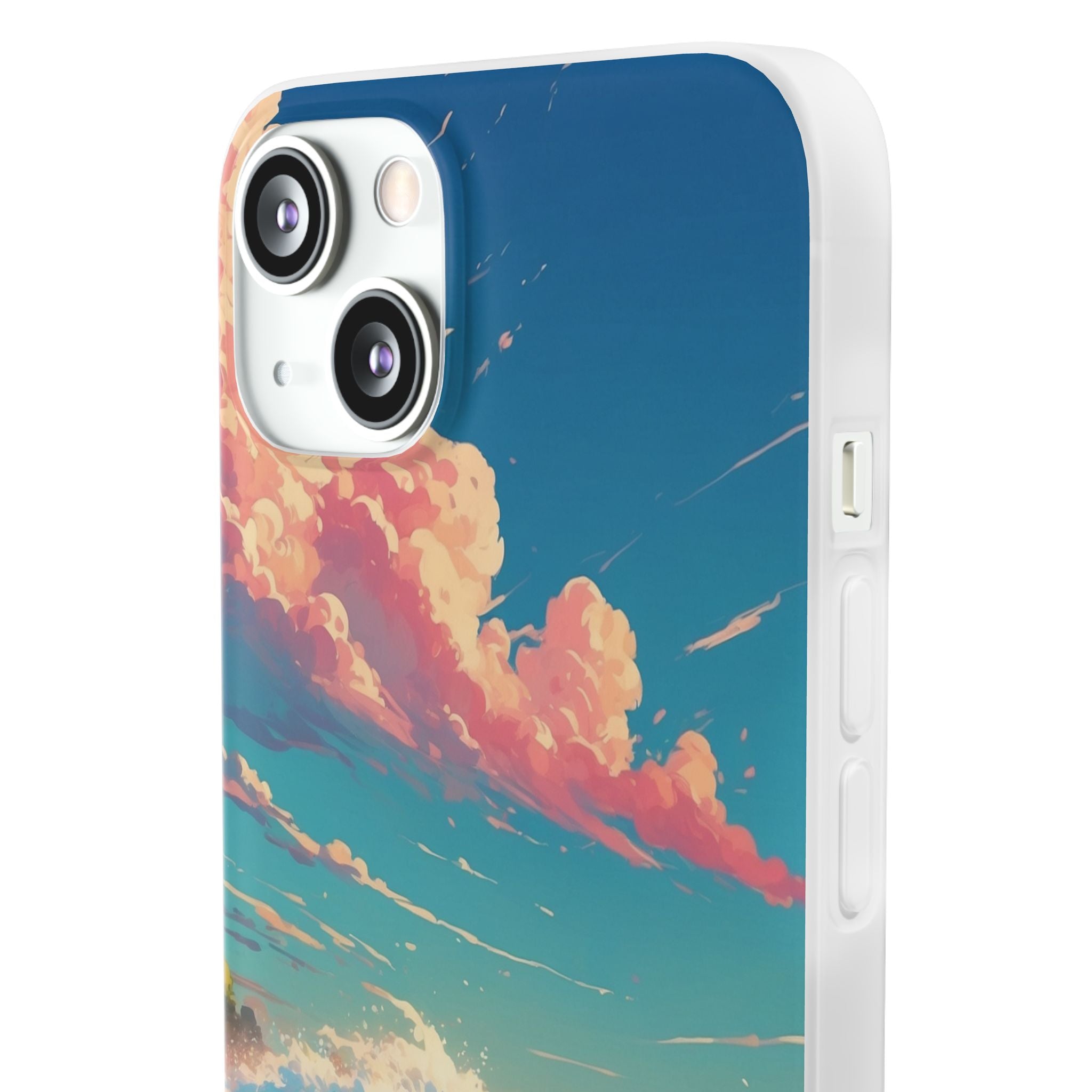 Turquoise Curl iPhone 13 - Soft