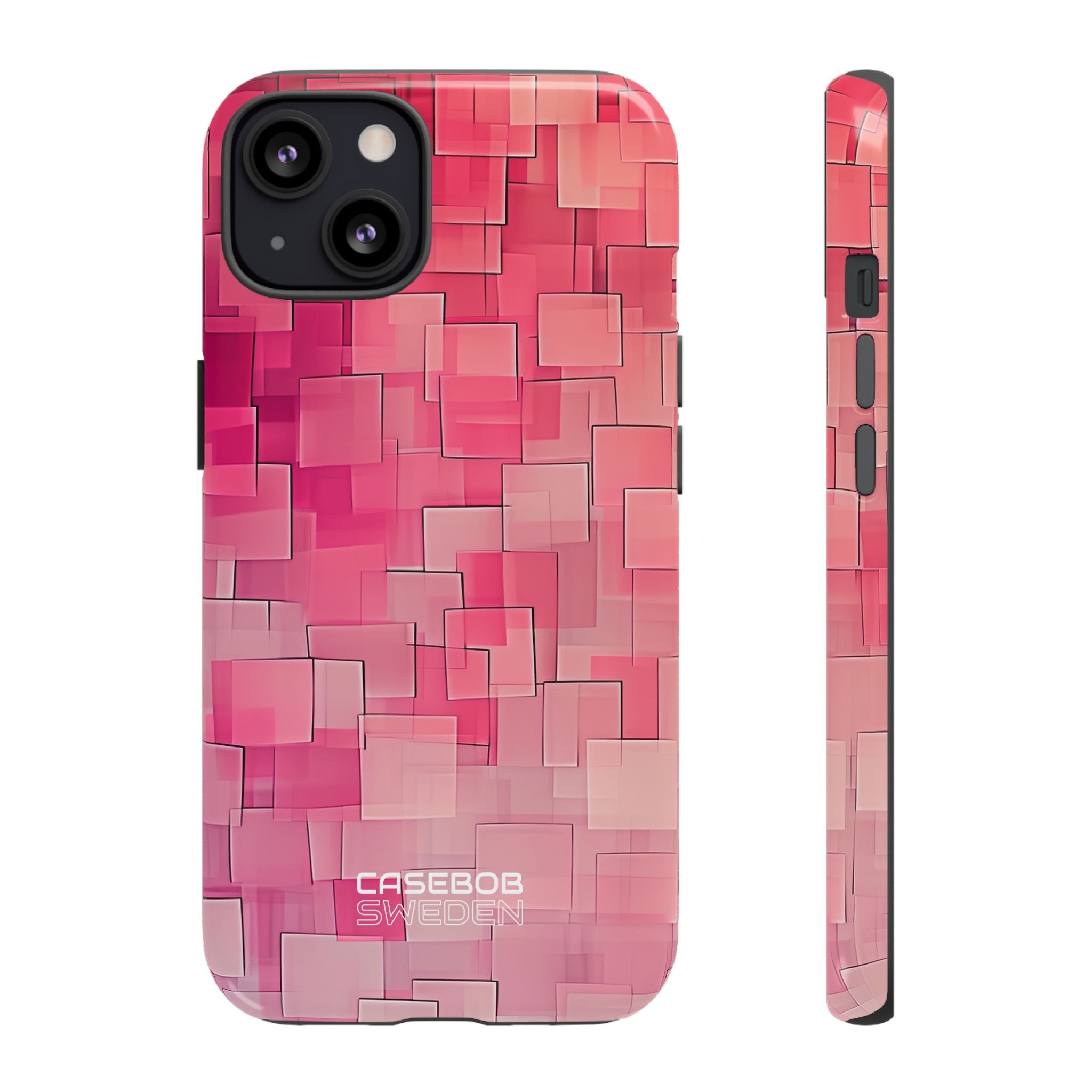 Layered Pink Geometry iPhone 13 - Tough