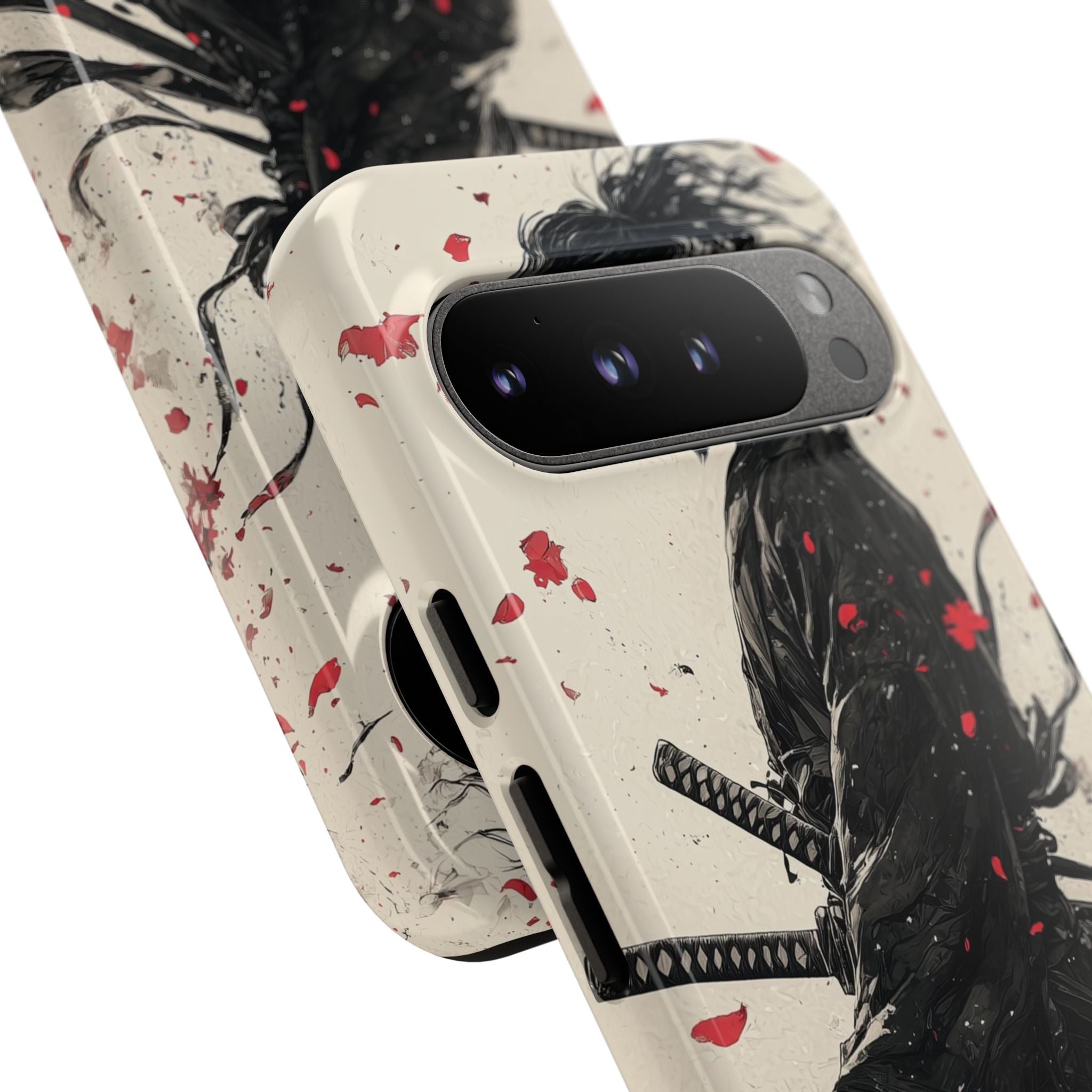 Falling Samurai Petals - Google Pixel Case
