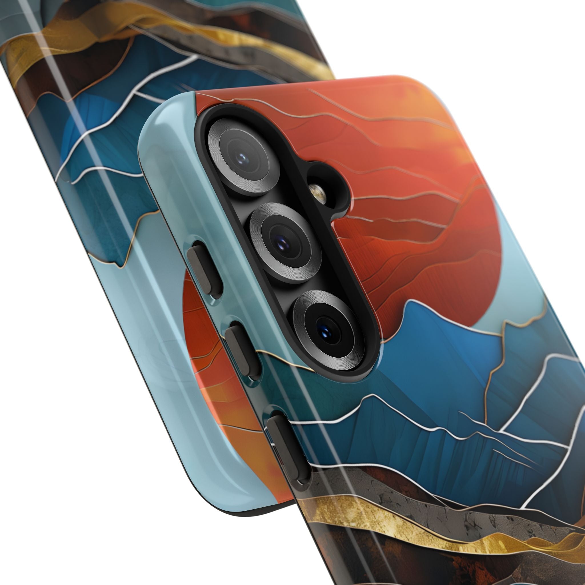 Sunset Geometry Waves - Samsung Case